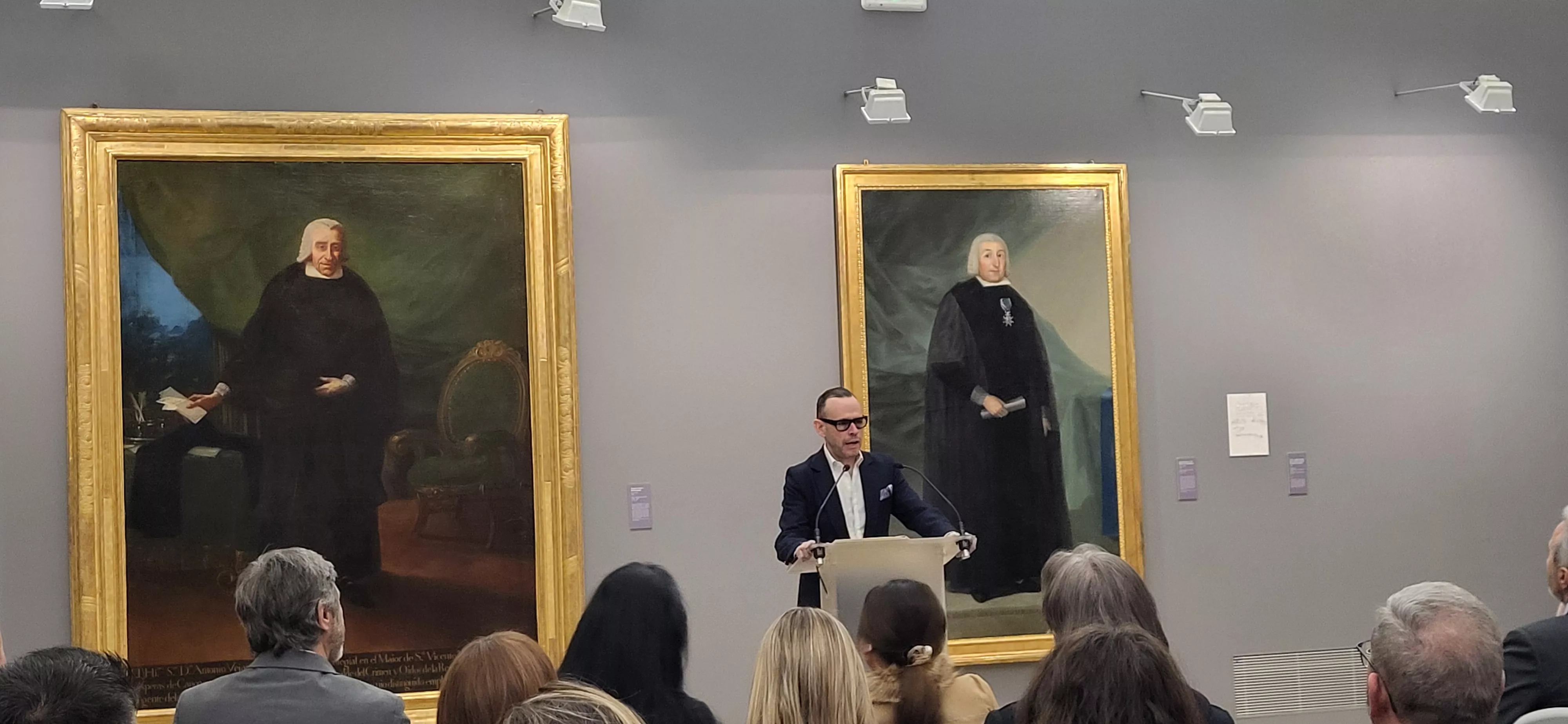 Presentación de la obra de Francisco de Goya 'Retrato de José de Cistué y Coll'. Foto Mercedes Manterola