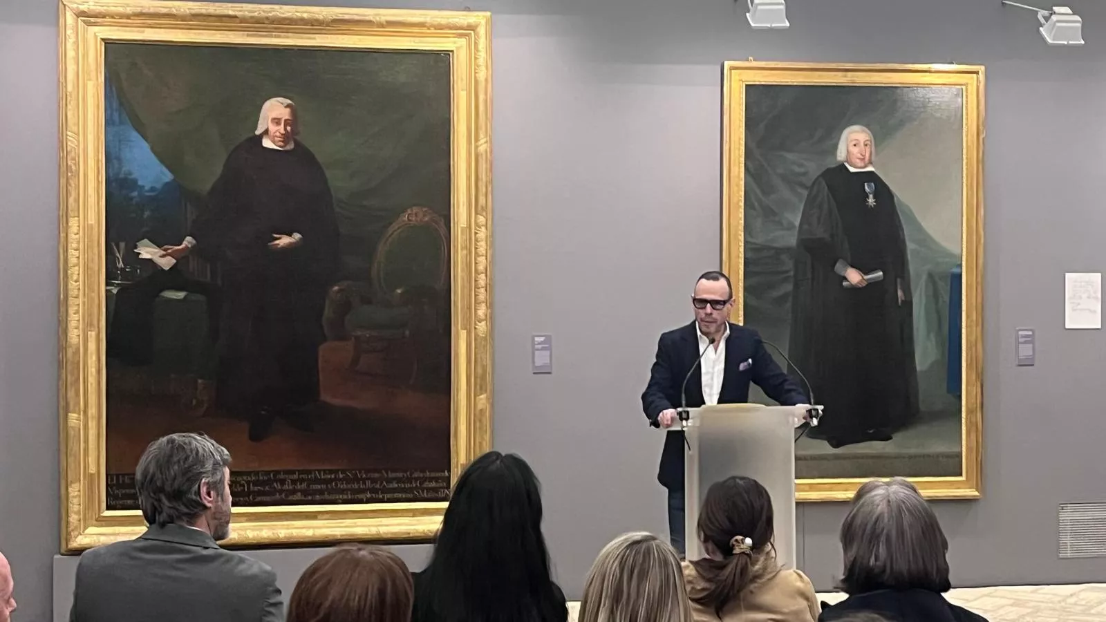 Presentación de la obra de Francisco de Goya 'Retrato de José de Cistué y Coll'. Foto Mercedes Manterola