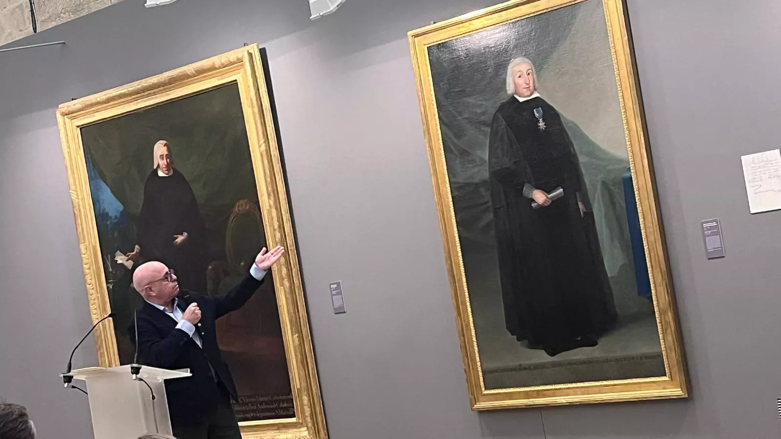 Presentación de la obra de Francisco de Goya 'Retrato de José de Cistué y Coll'. Foto Mercedes Manterola