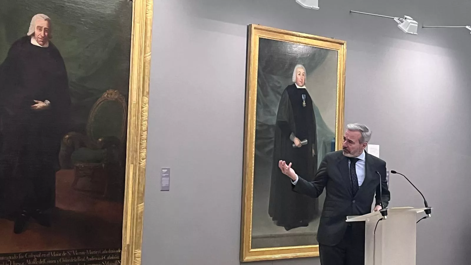 Presentación de la obra de Francisco de Goya 'Retrato de José de Cistué y Coll'. Foto Mercedes Manterola