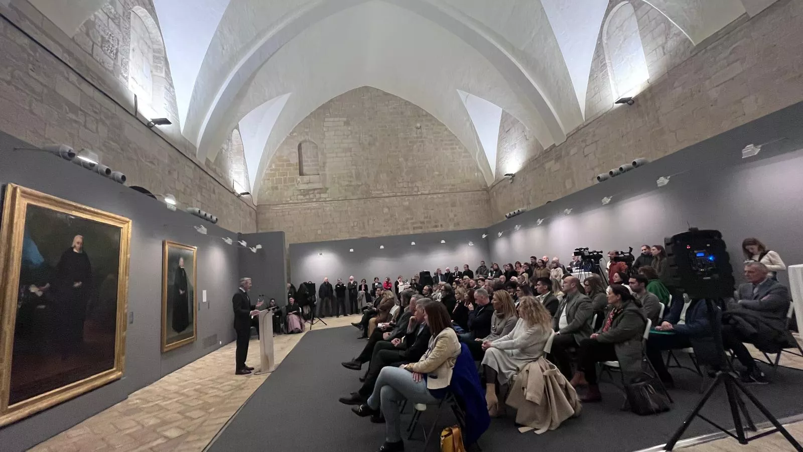 Presentación de la obra de Francisco de Goya 'Retrato de José de Cistué y Coll'. Foto Mercedes Manterola