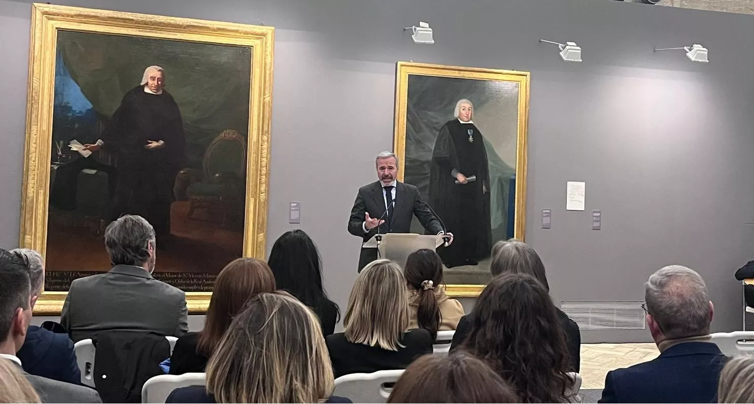 Presentación de la obra de Francisco de Goya 'Retrato de José de Cistué y Coll'. Foto Mercedes Manterola