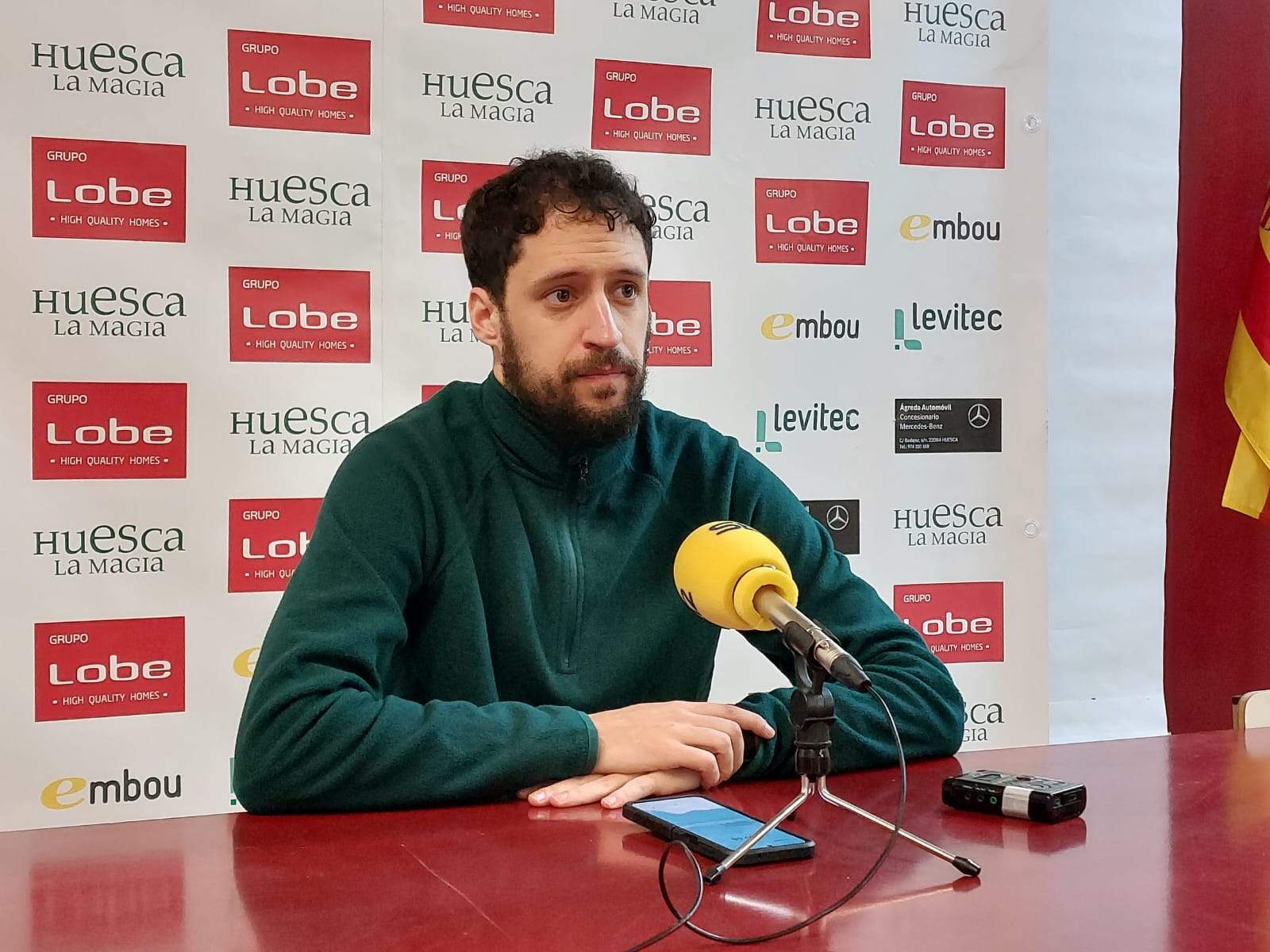 Santi Cerdán, entrenador del Lobe Huesca La Magia