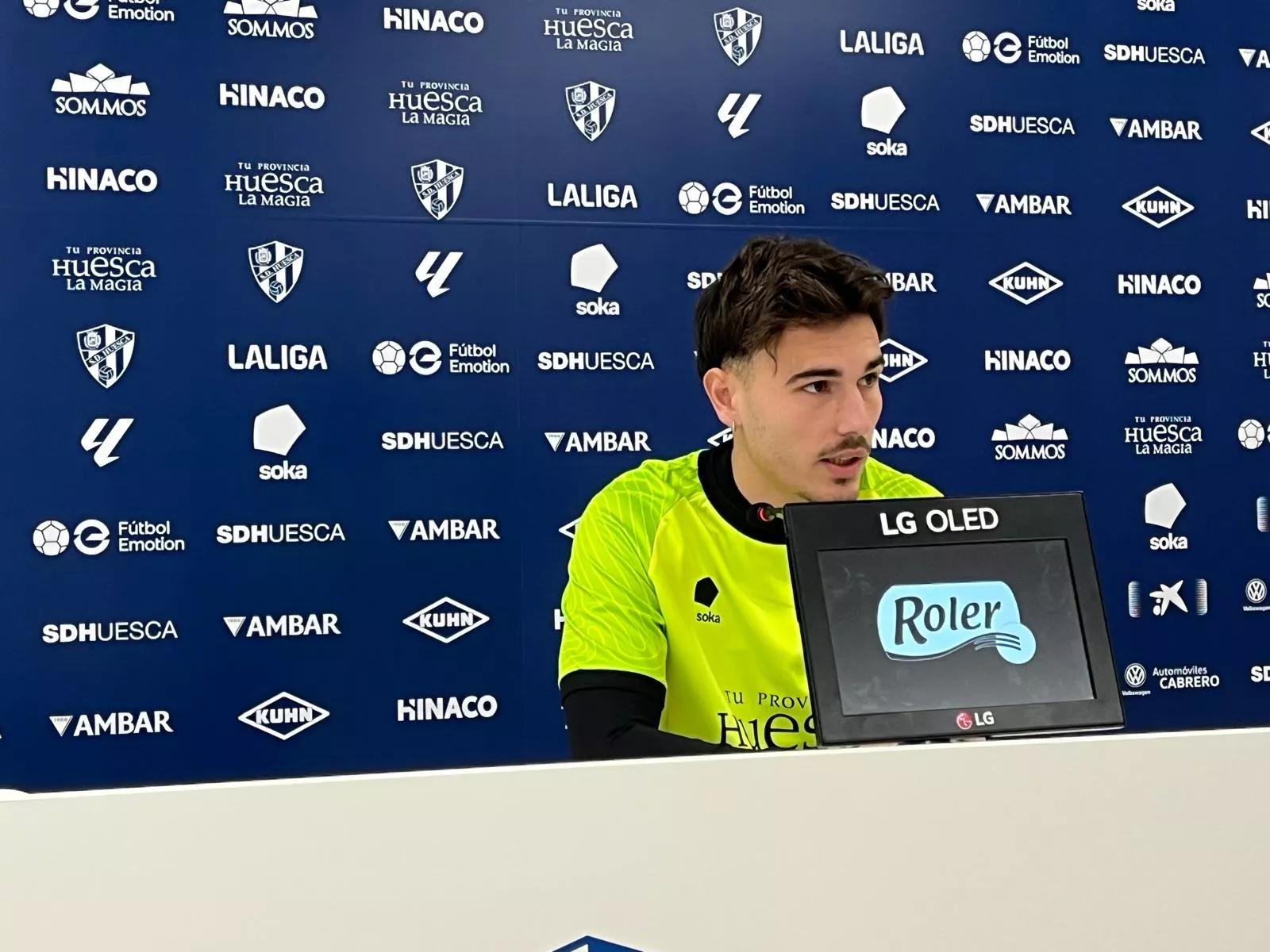 Vallejo: "El objetivo es el que es, pero creo que podemos pensar en algo más". Foto: Adri Mora