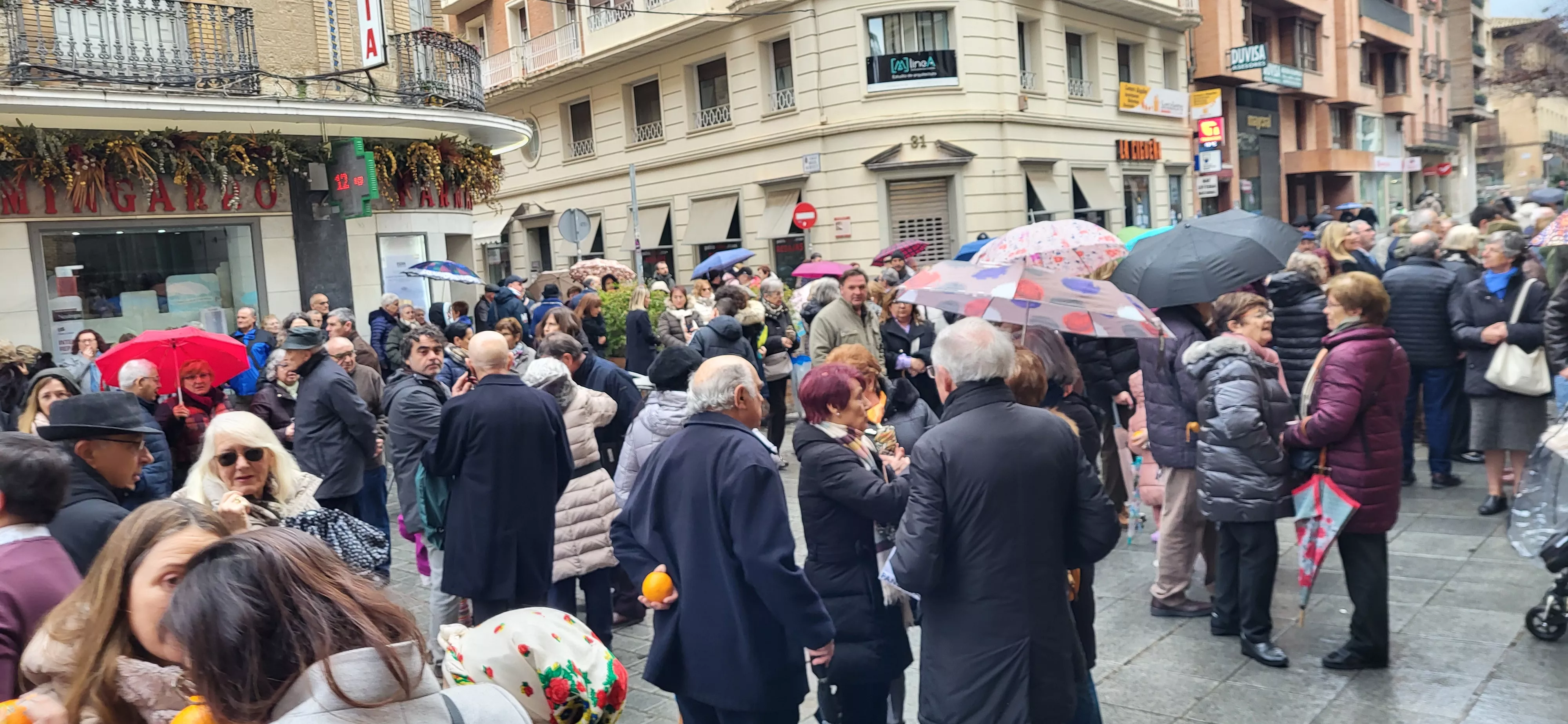 Ronda a San Vicente 2025 con Elenco Aragonés y el Grupo San Lorenzo. Foto Mercedes Manterola