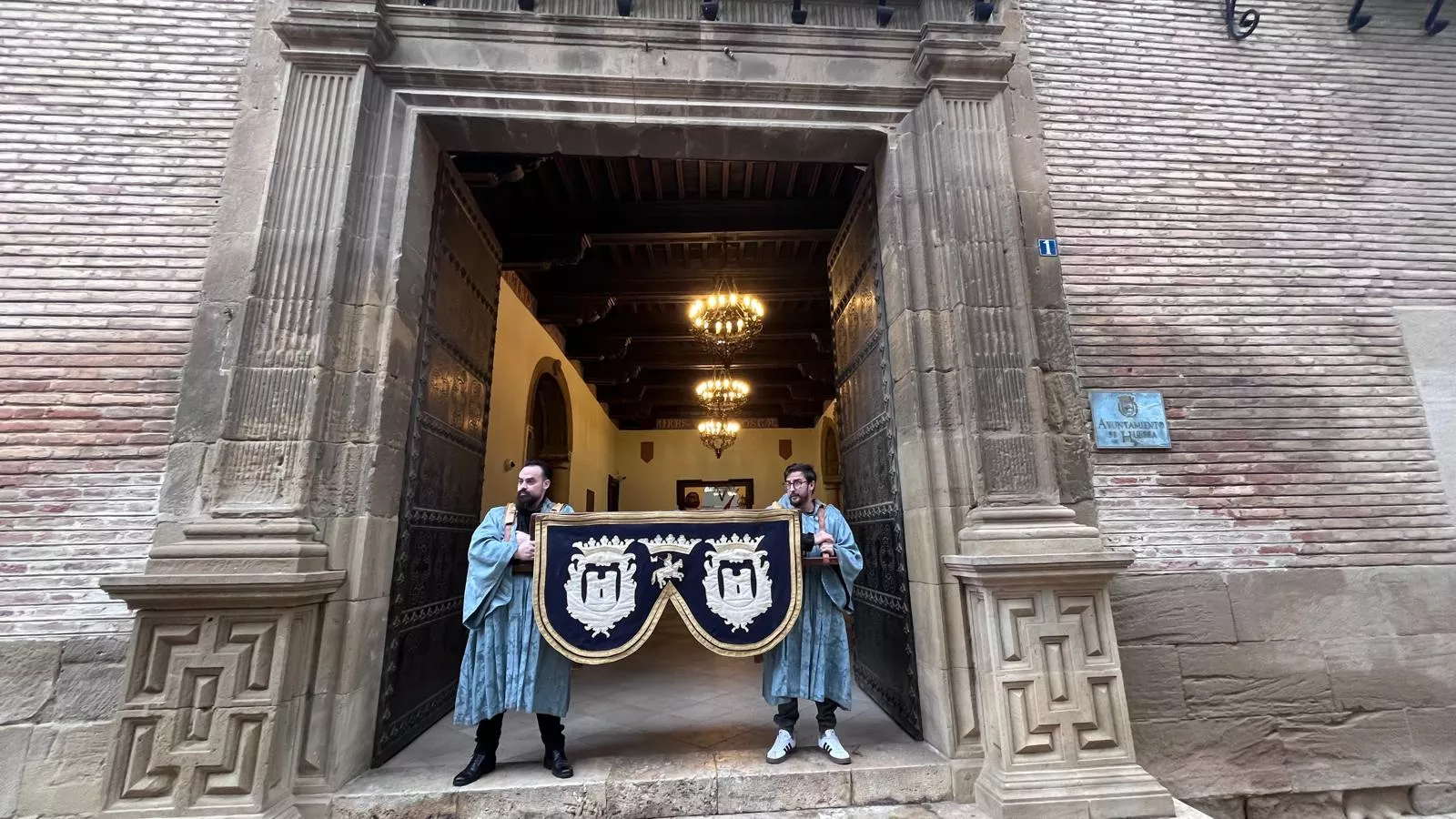 Huesca recupera la procesión de San Vicente. Foto Mercedes Manterola