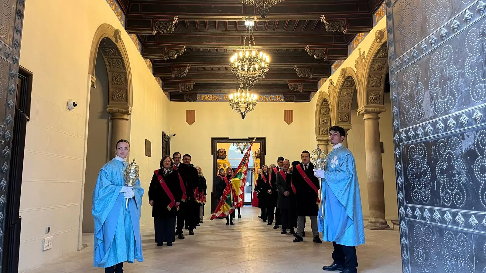 Huesca recupera la procesión de San Vicente. Foto Mercedes Manterola