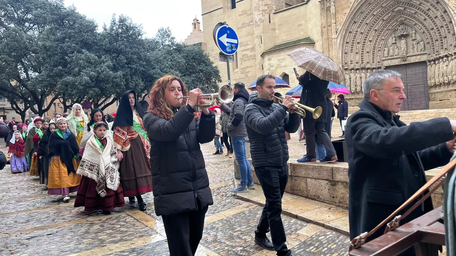 Huesca recupera la procesión de San Vicente. Foto Mercedes Manterola