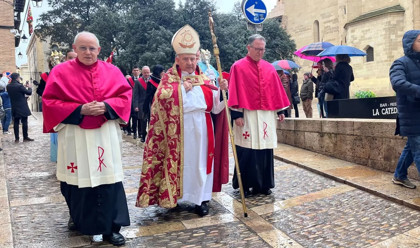 Huesca recupera la procesión de San Vicente. Foto Mercedes Manterola