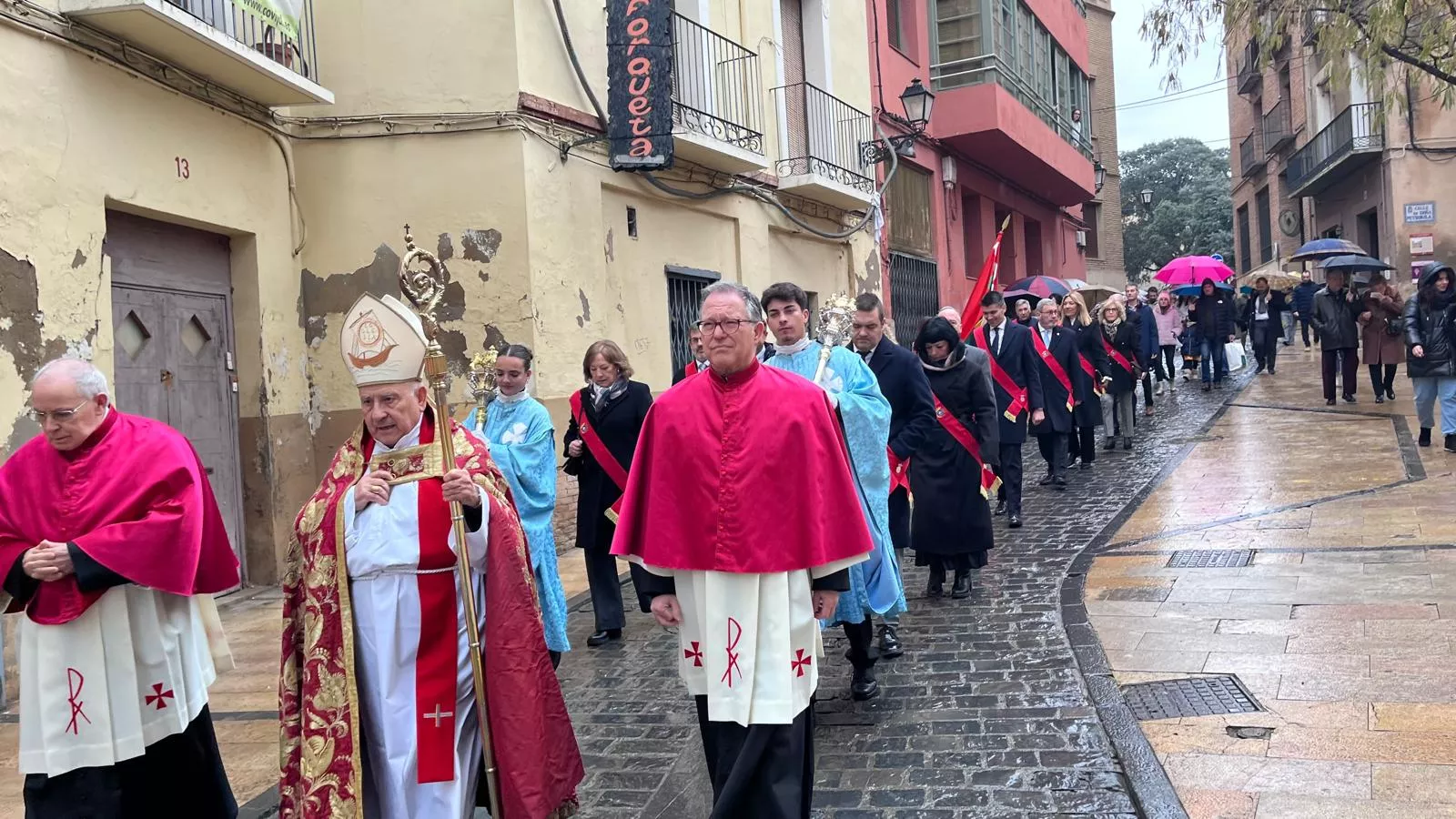 Huesca recupera la procesión de San Vicente. Foto Mercedes Manterola