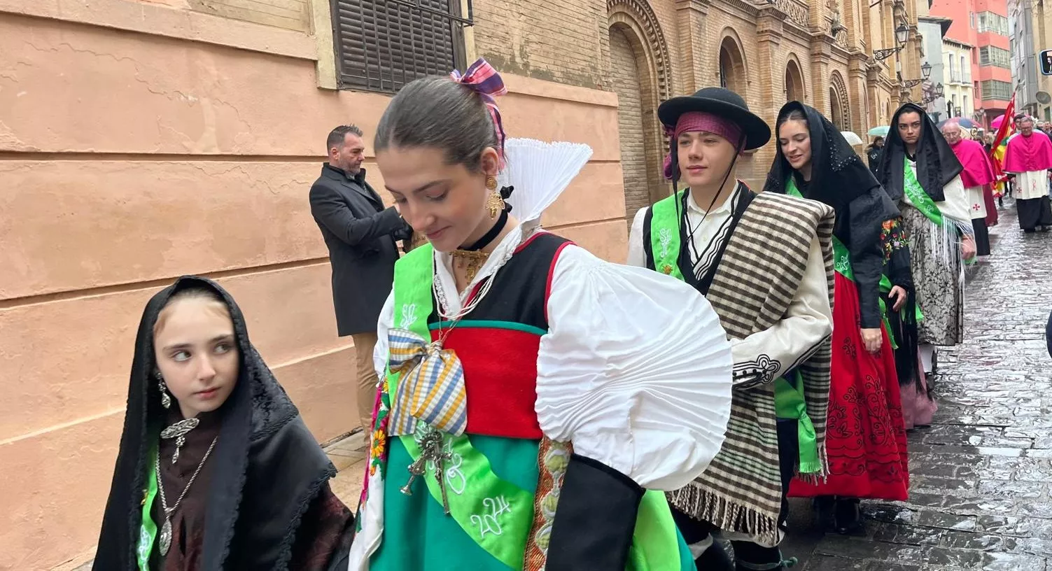 Huesca recupera la procesión de San Vicente. Foto Mercedes Manterola