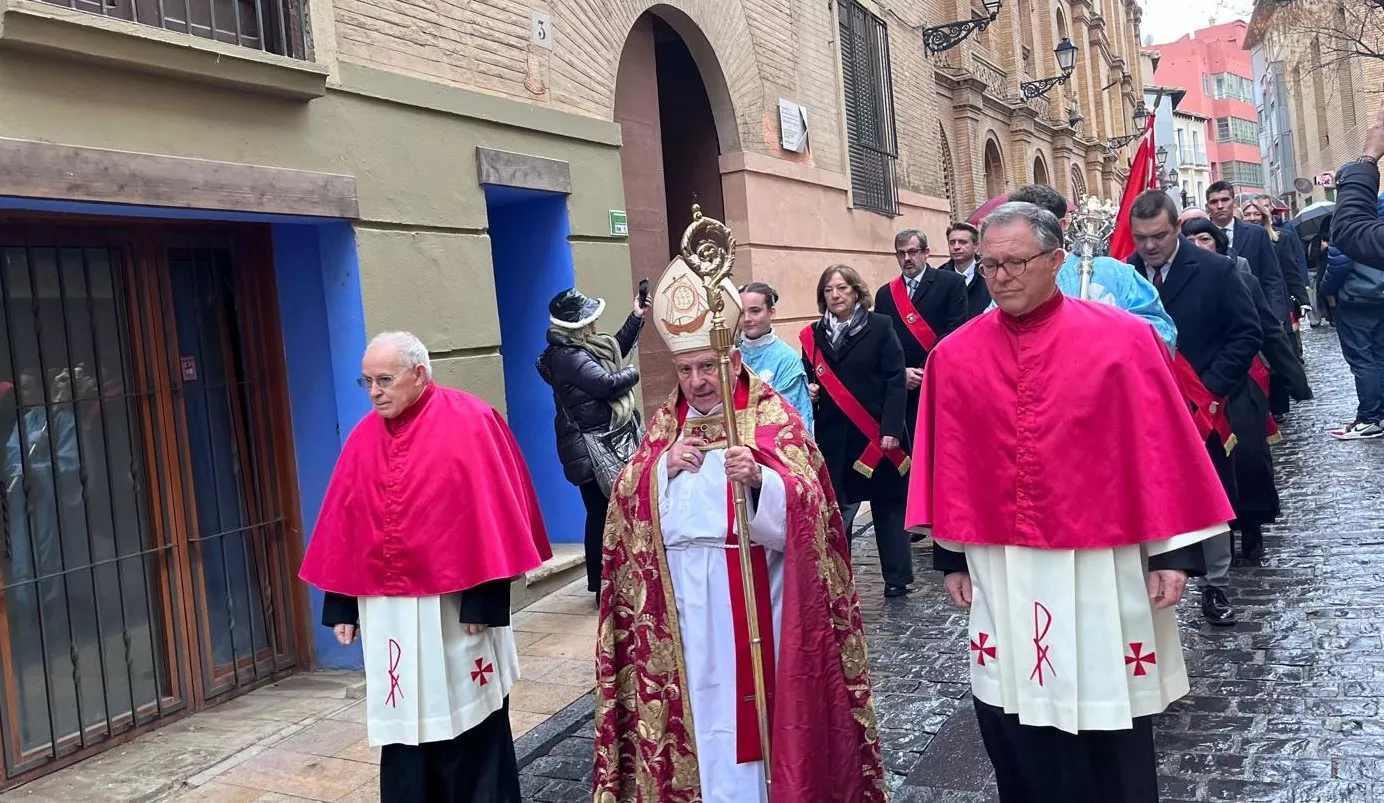Huesca recupera la procesión de San Vicente. Foto Mercedes Manterola