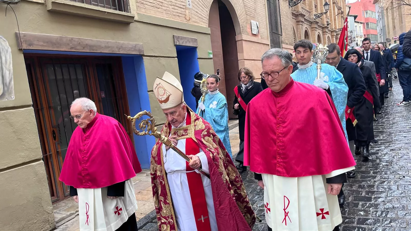 Huesca recupera la procesión de San Vicente. Foto Mercedes Manterola
