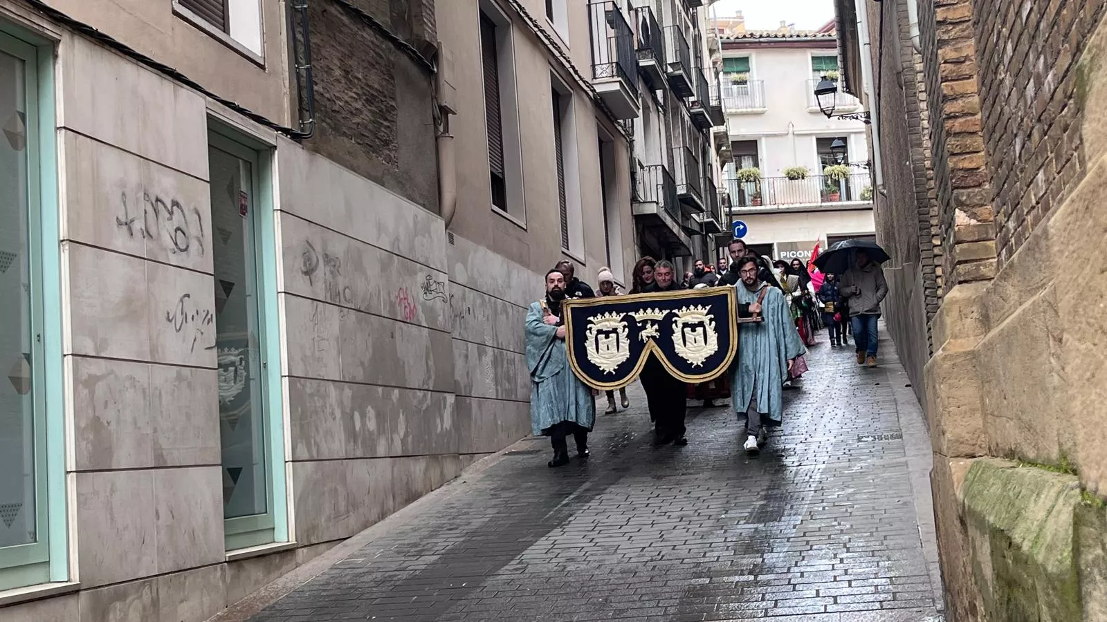 Huesca recupera la procesión de San Vicente. Foto Mercedes Manterola