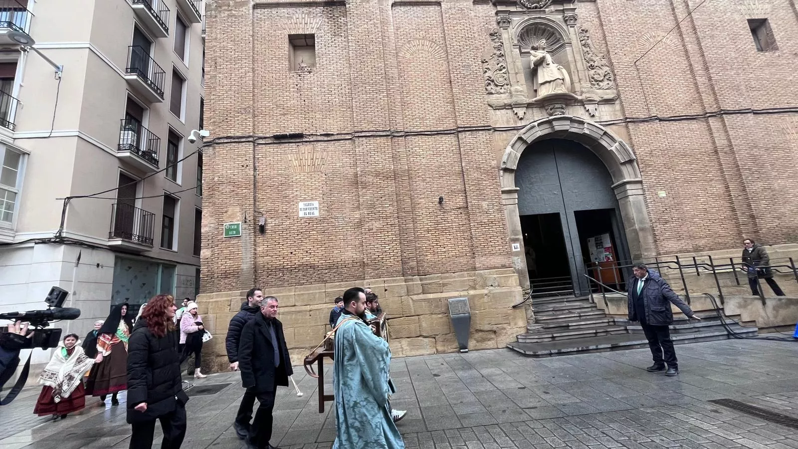 Huesca recupera la procesión de San Vicente. Foto Mercedes Manterola