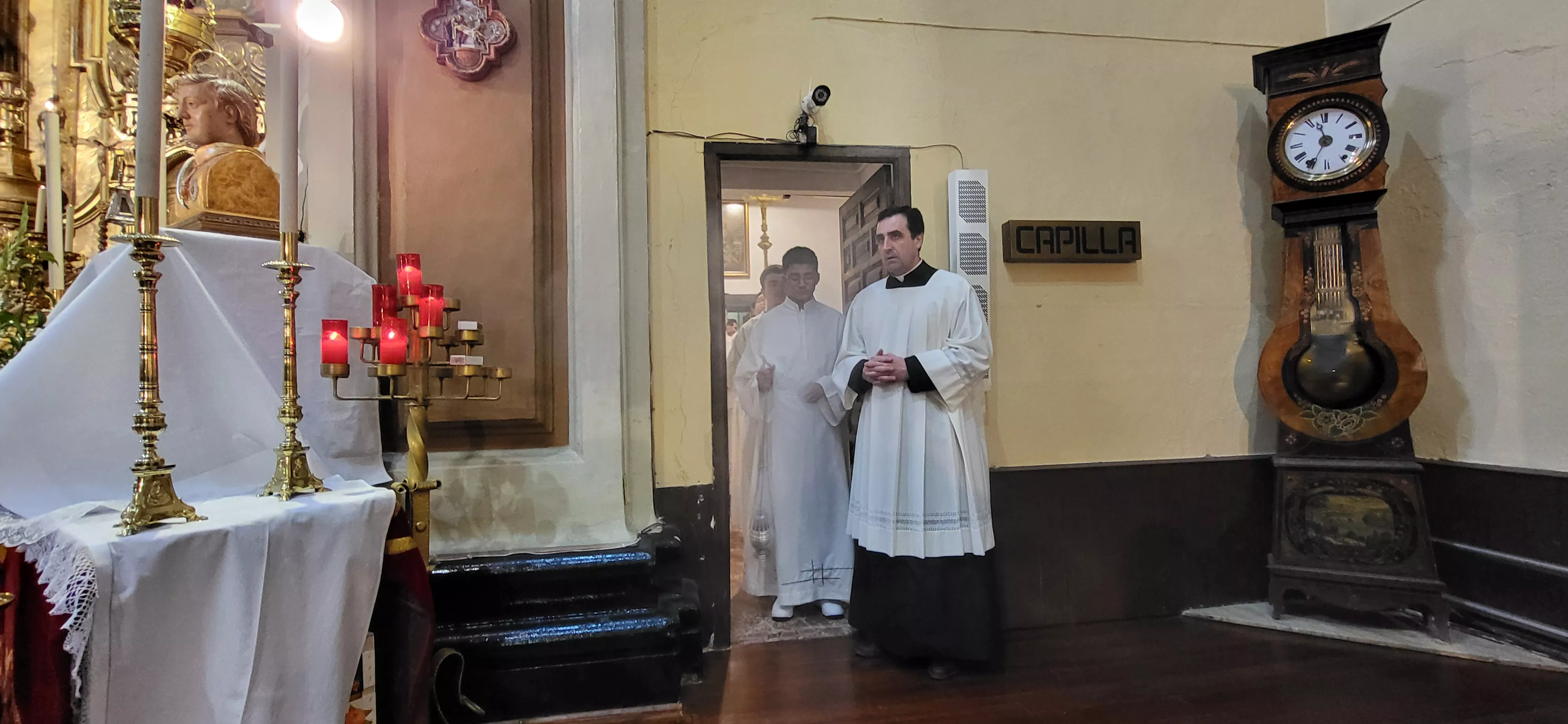 Misa en la iglesia de San Vicente el Real en la fiesta del copatrón de Huesca. Foto Mercedes Manterola