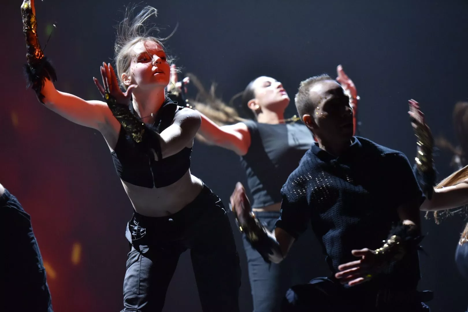 Actuación de Bailalé, en la XXXI Muestra de Danza Ciudad de Huesca. Foto Escuela Bailalé