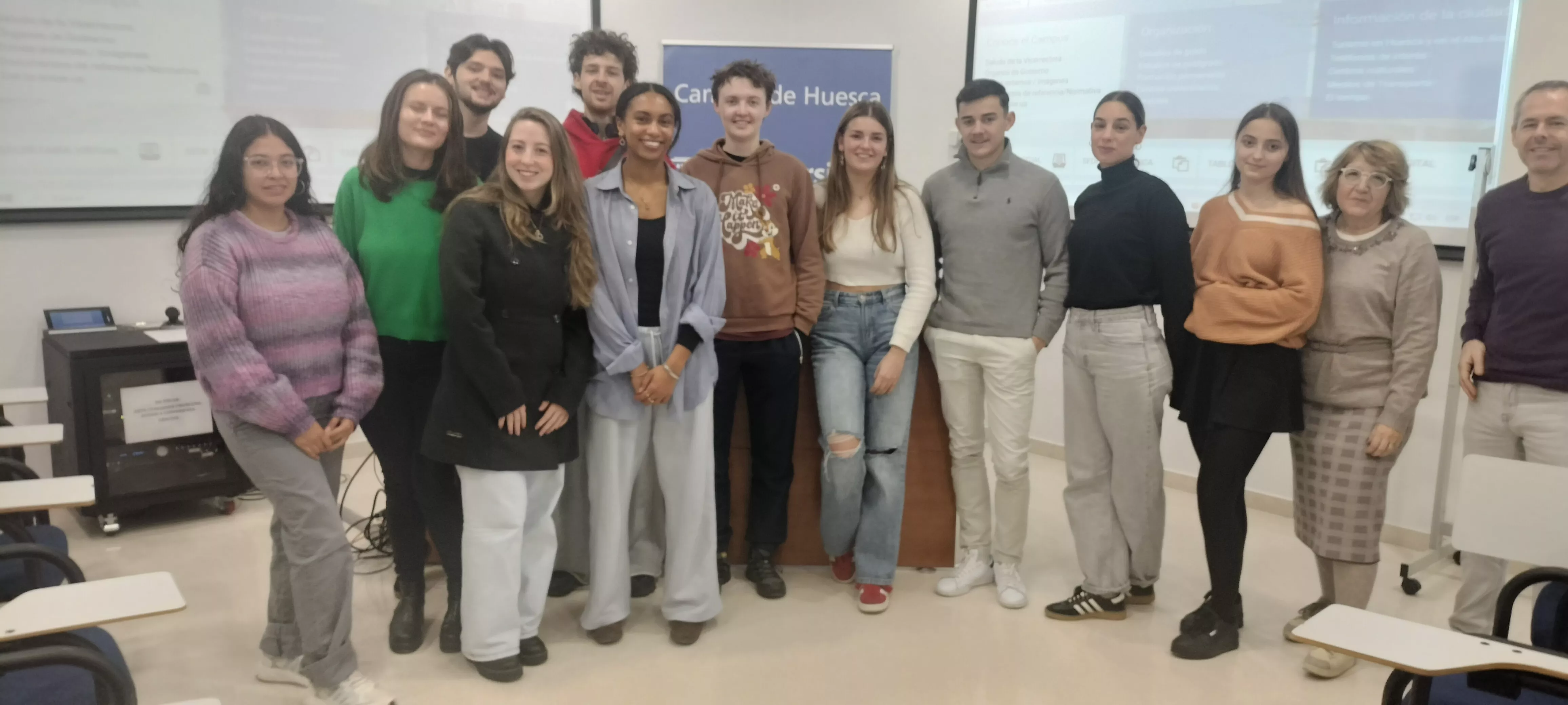 Alumnado que se ha incorporado al Campus de Huesca.-