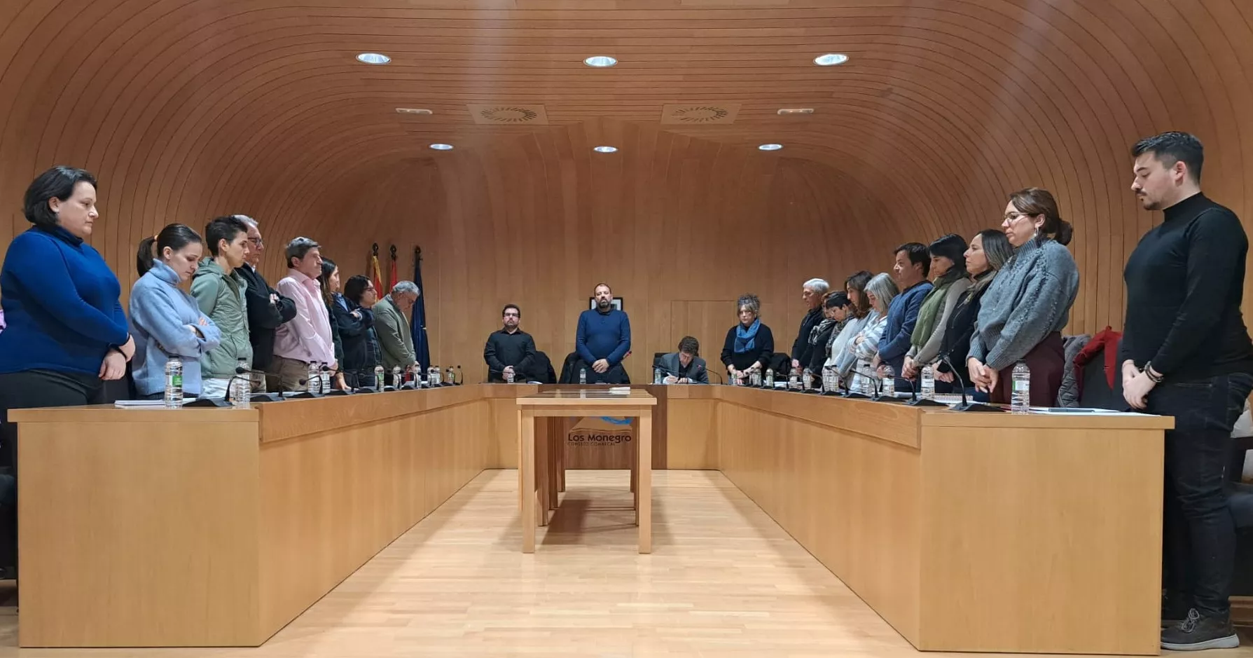 Pleno de la Comarca de Los Monegros que aprobó la nueva tasa de residuos. 