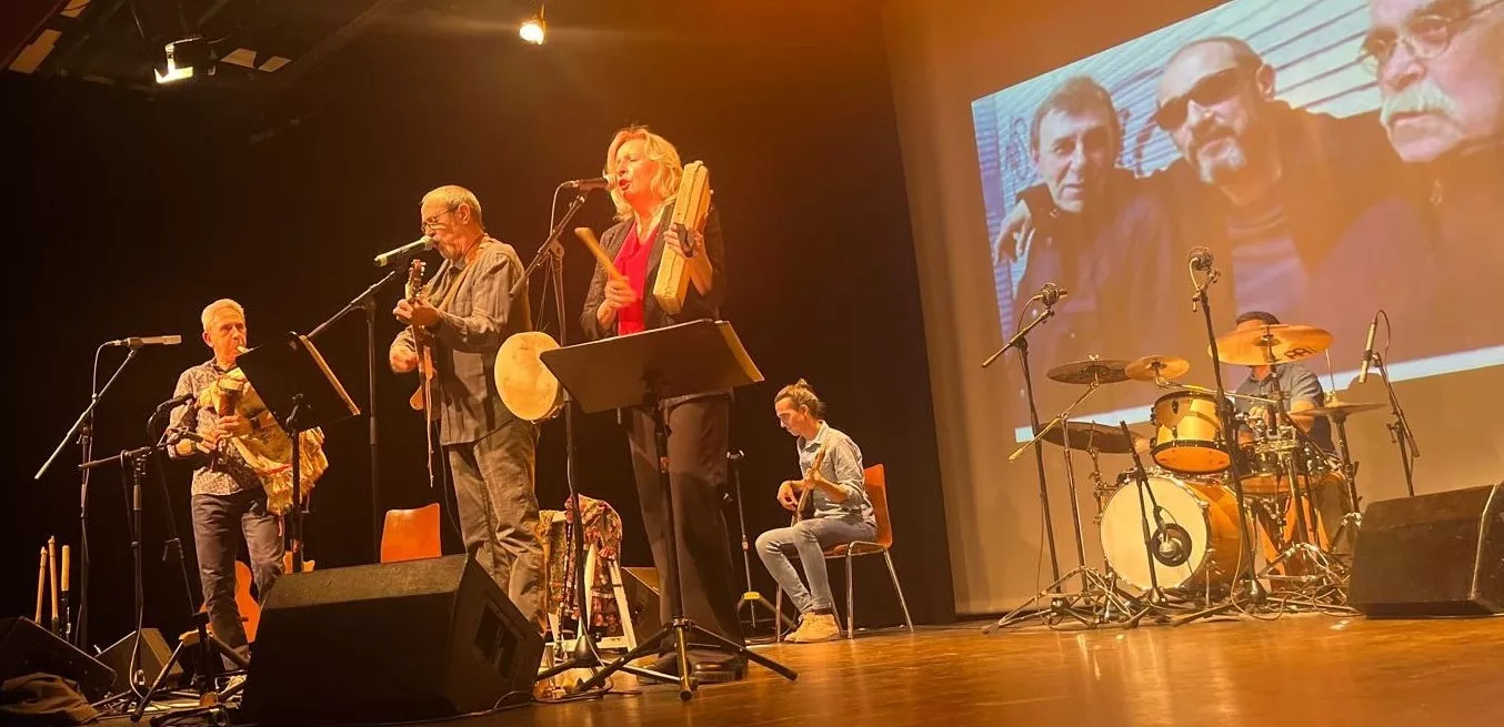 Concierto de Olga y los Ministriles “15 Aniversario” en Huesca. Foto Mercedes Manterola