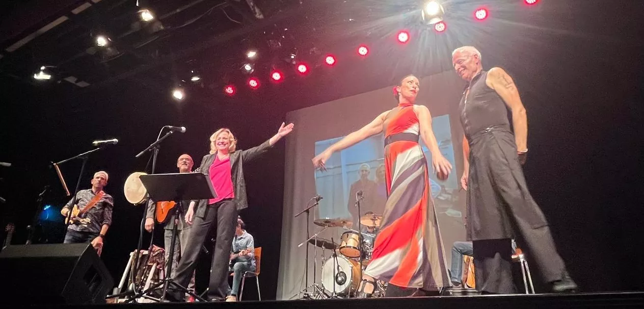 Concierto de Olga y los Ministriles “15 Aniversario” en Huesca. Foto Mercedes Manterola