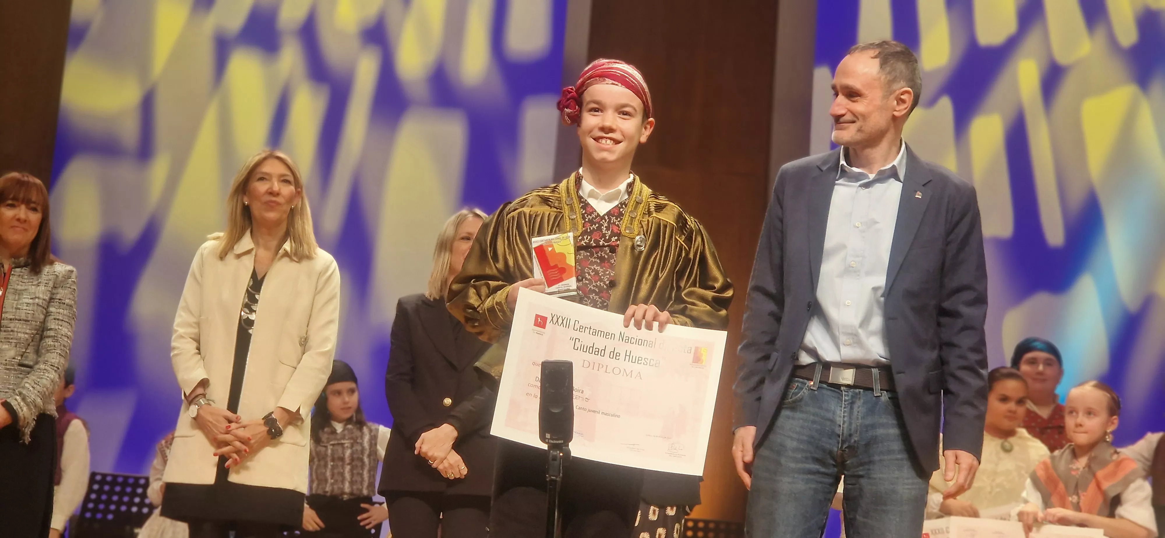 Final benjamín, infantil, juvenil y veteranos del XXXII Certamen Nacional de Jota Ciudad de Huesca. Foto Myriam Martínez