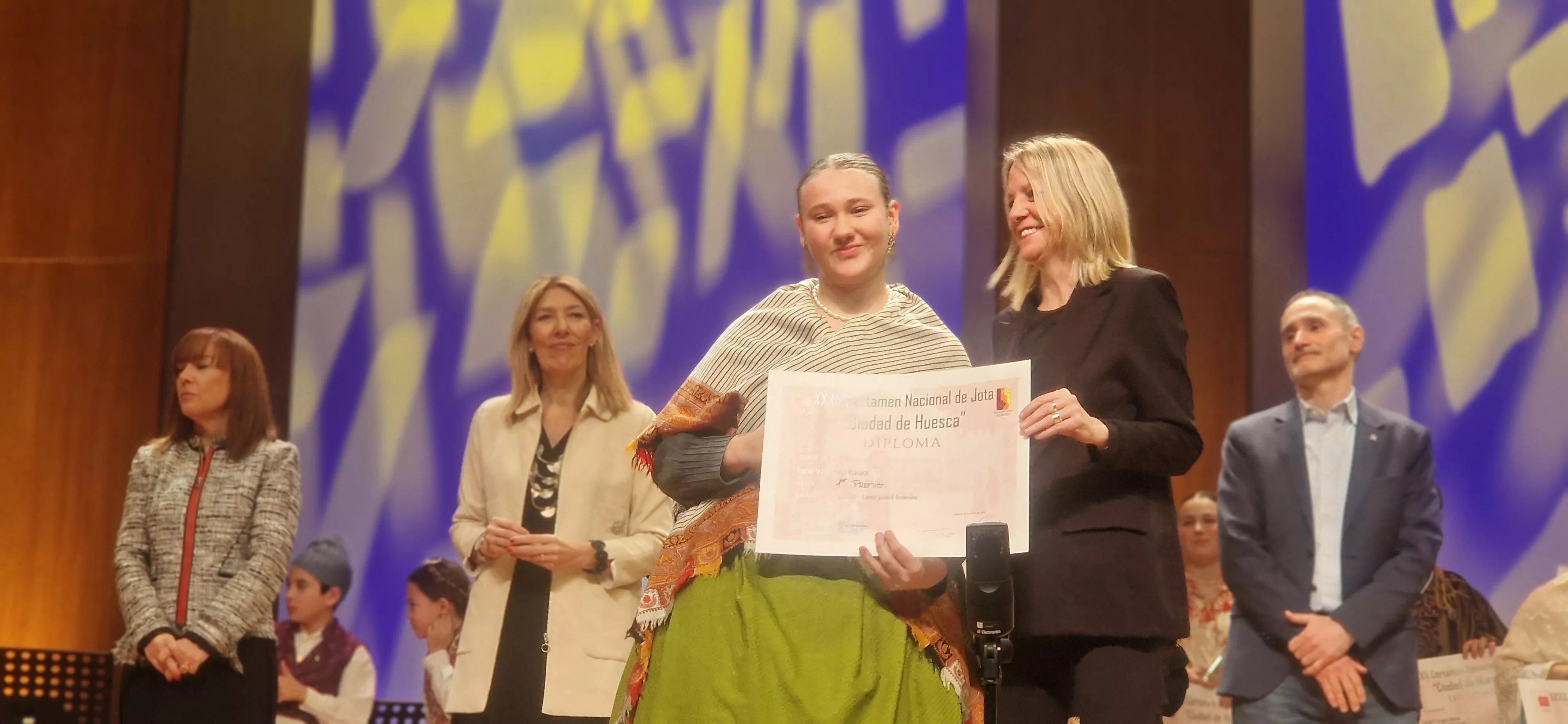 Final benjamín, infantil, juvenil y veteranos del XXXII Certamen Nacional de Jota Ciudad de Huesca. Foto Myriam Martínez