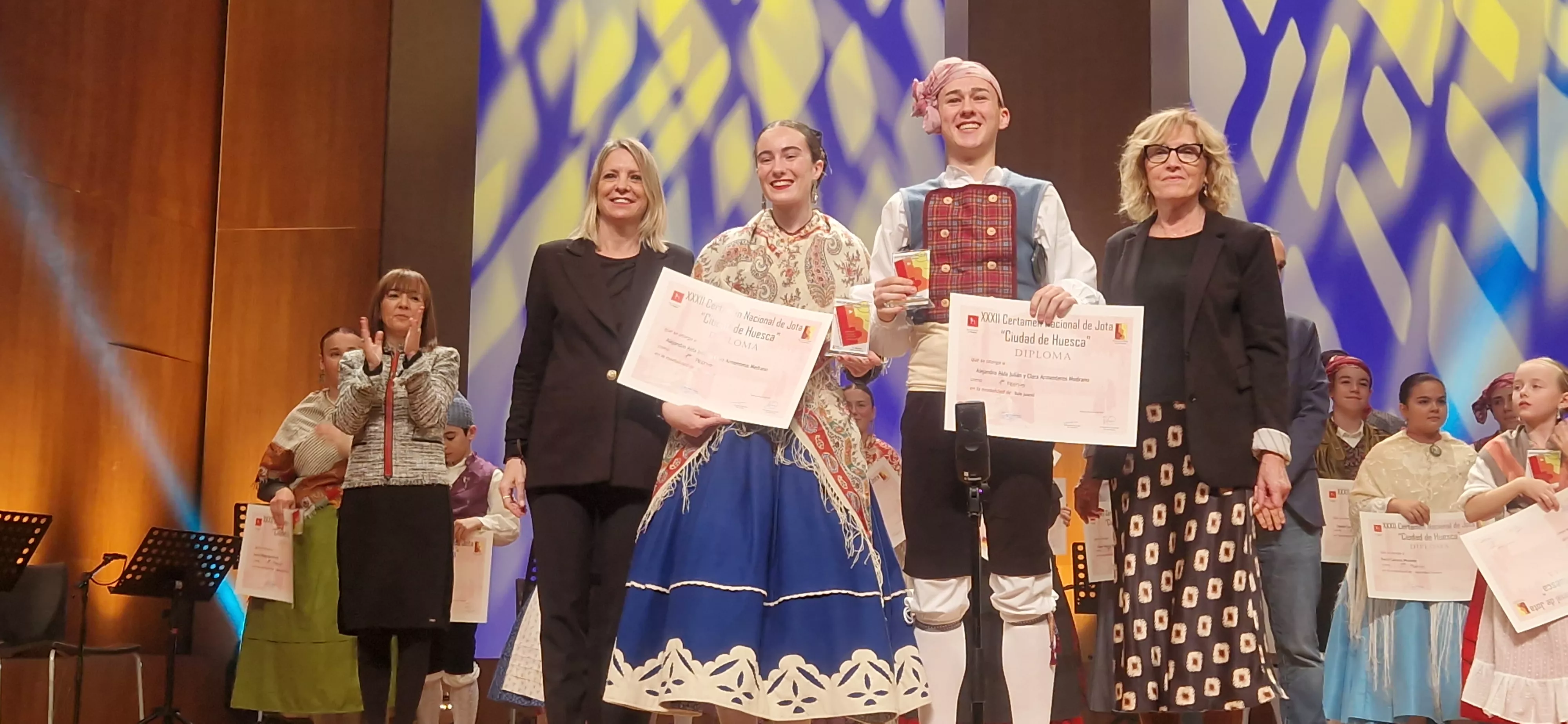 Final benjamín, infantil, juvenil y veteranos del XXXII Certamen Nacional de Jota Ciudad de Huesca. Foto Myriam Martínez