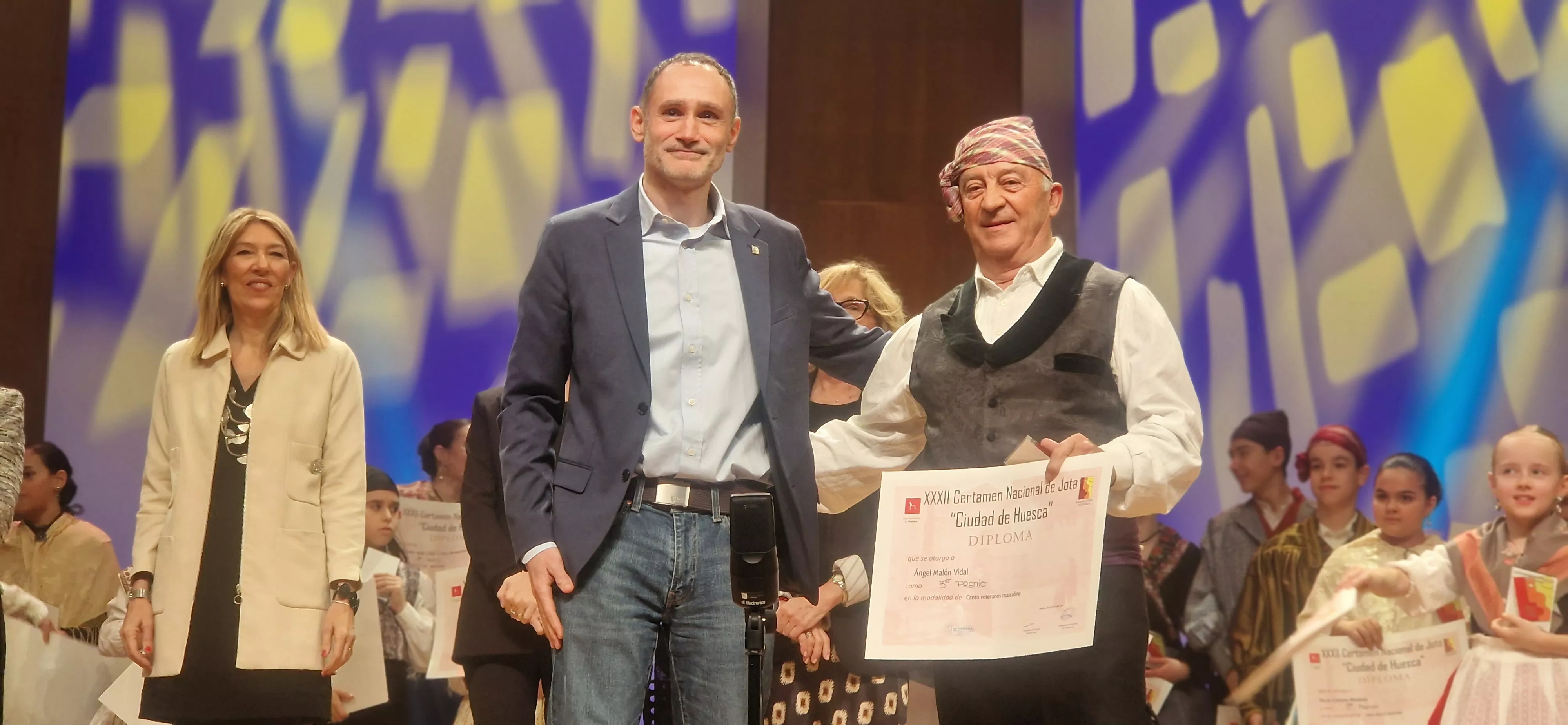 Final benjamín, infantil, juvenil y veteranos del XXXII Certamen Nacional de Jota Ciudad de Huesca. Foto Myriam Martínez