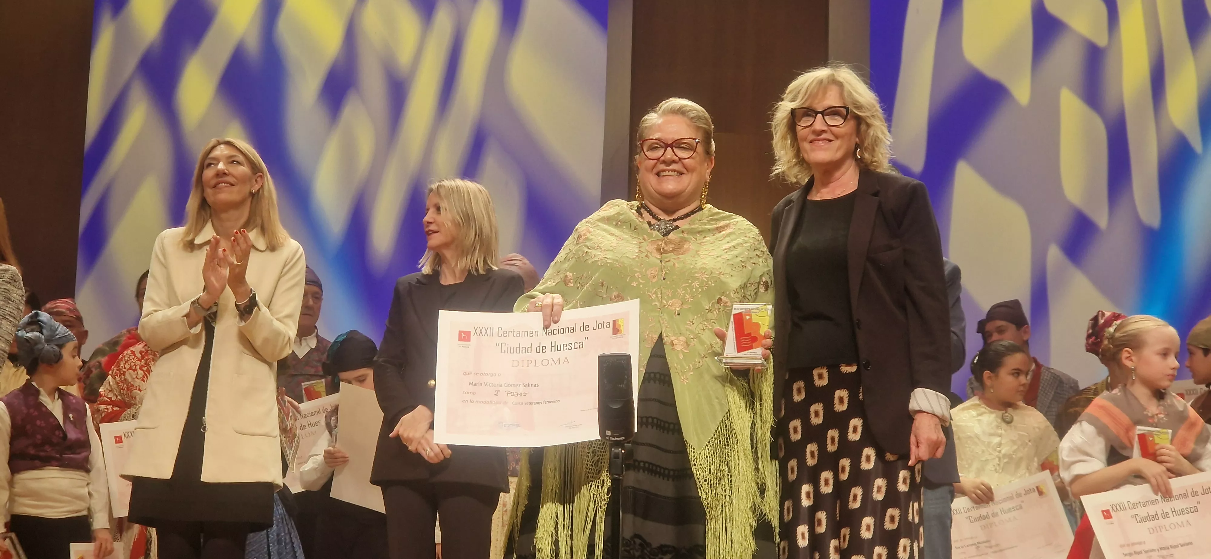 Final benjamín, infantil, juvenil y veteranos del XXXII Certamen Nacional de Jota Ciudad de Huesca. Foto Myriam Martínez