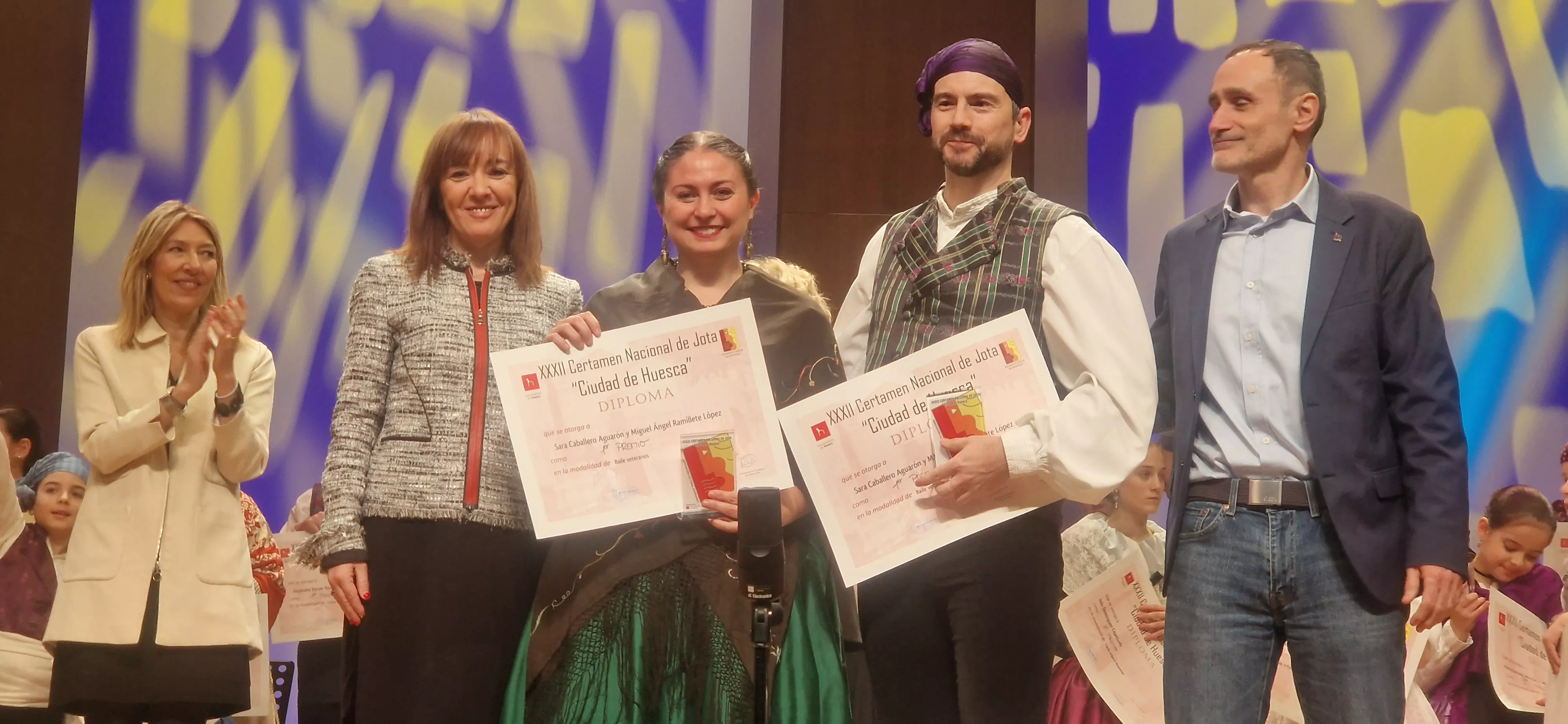 Final benjamín, infantil, juvenil y veteranos del XXXII Certamen Nacional de Jota Ciudad de Huesca. Foto Myriam Martínez