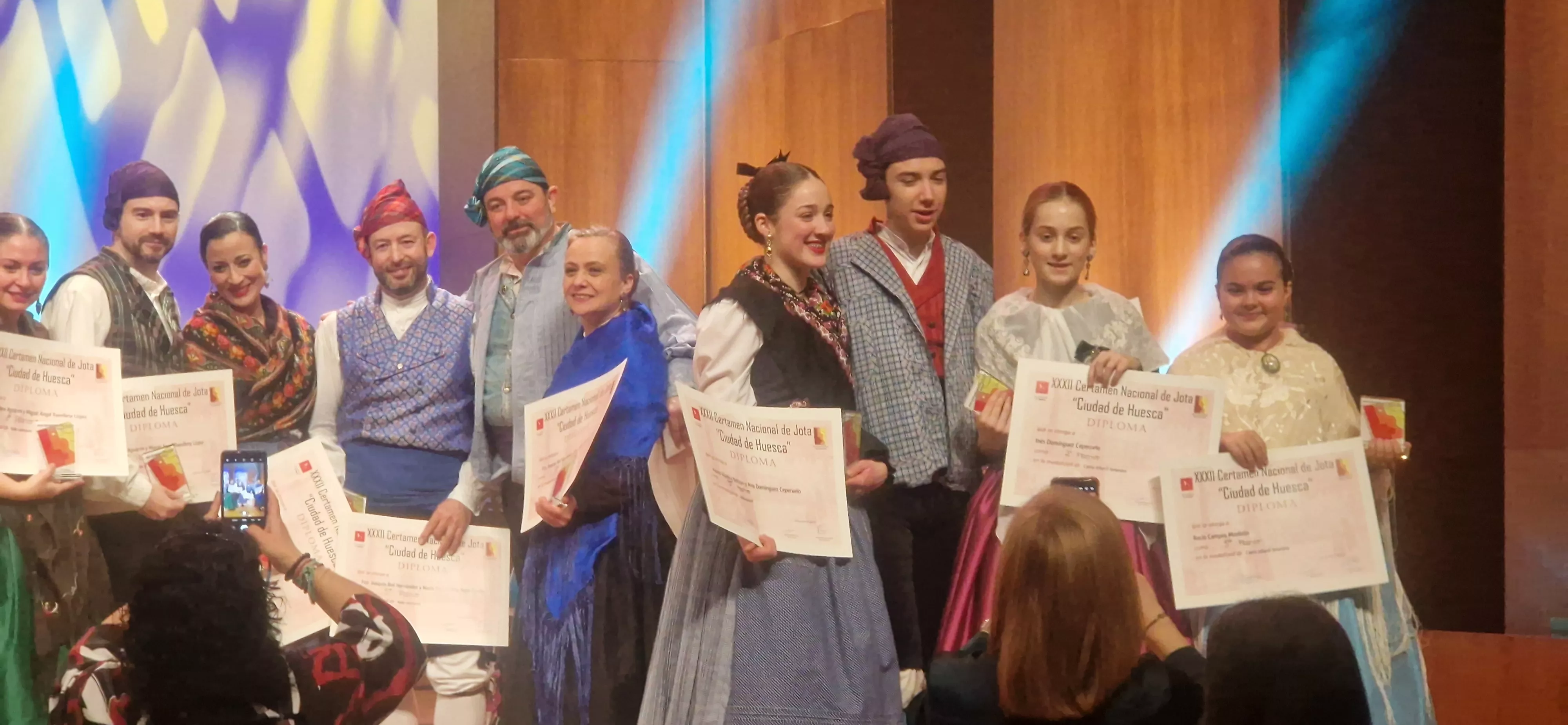 Final benjamín, infantil, juvenil y veteranos del XXXII Certamen Nacional de Jota Ciudad de Huesca. Foto Myriam Martínez