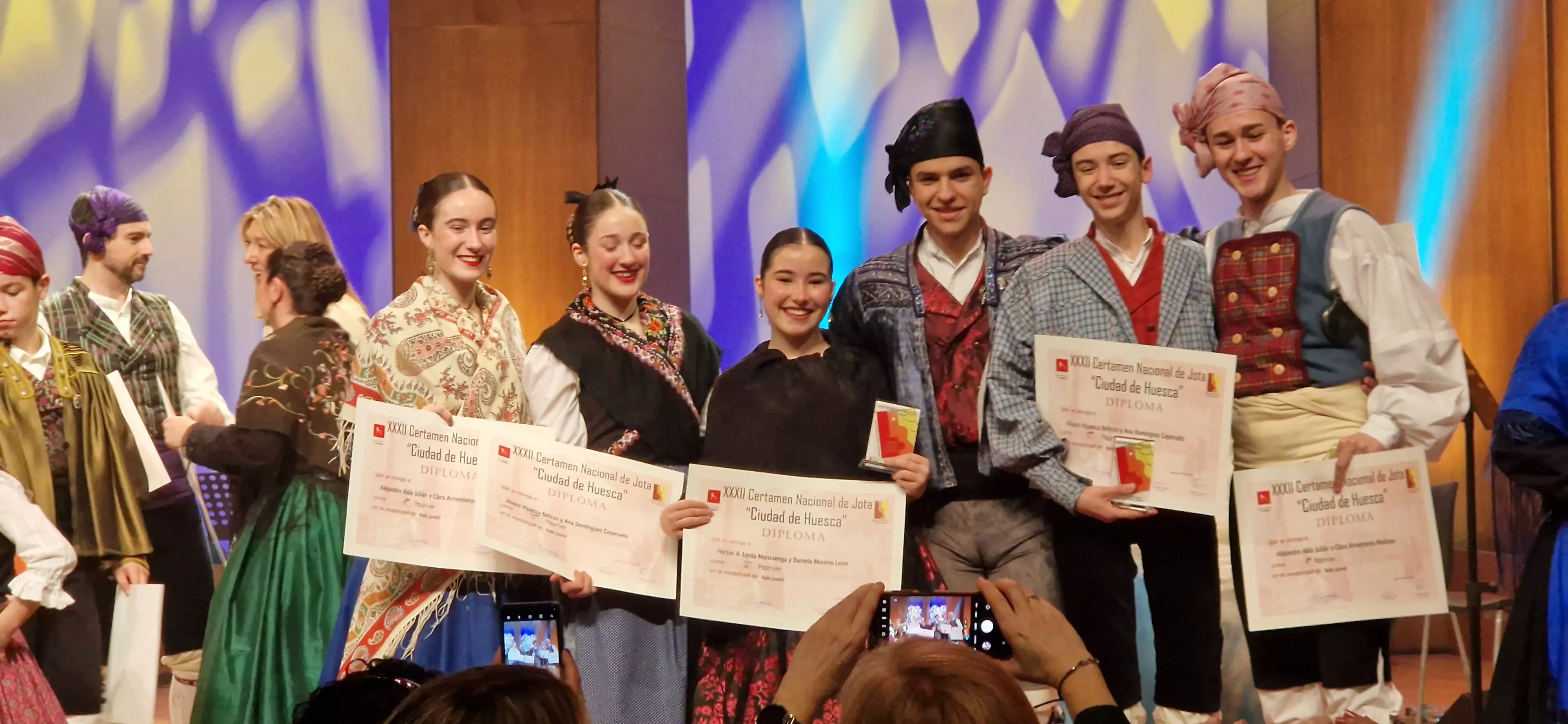 Final benjamín, infantil, juvenil y veteranos del XXXII Certamen Nacional de Jota Ciudad de Huesca. Foto Myriam Martínez