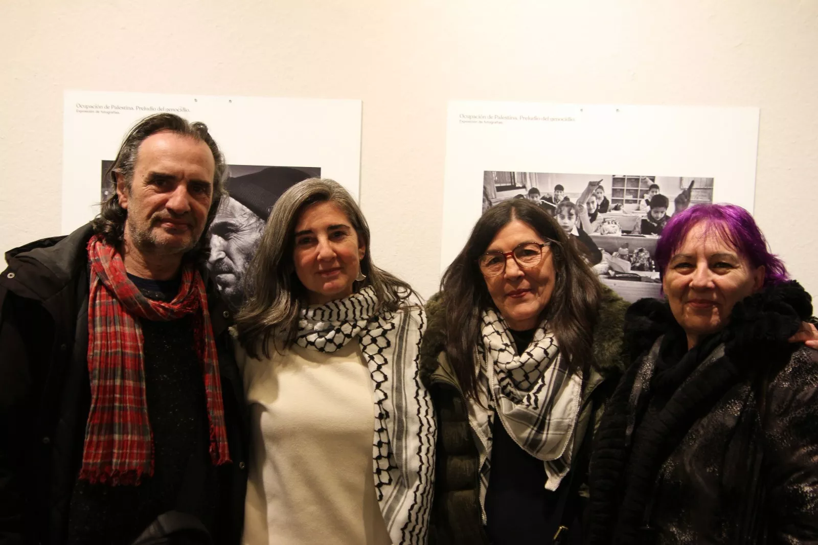 Exposición de Sandra  Barrilaro "De la ocupación al genocidio" en Huesca. Foto Carlos Neofato
