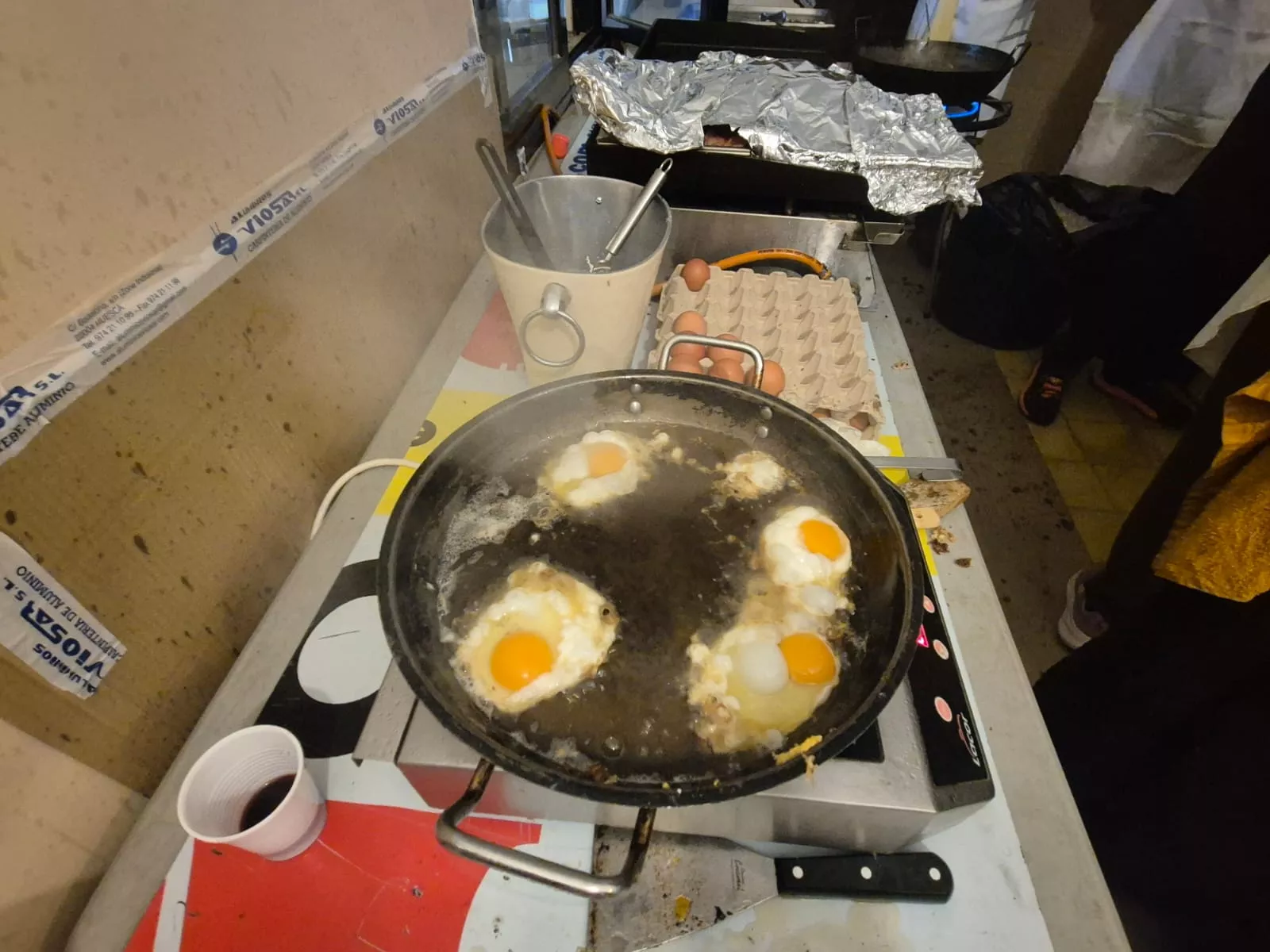 Huevo Frito Solidario con Etiopía en Banariés. Foto Juanlu Herrero