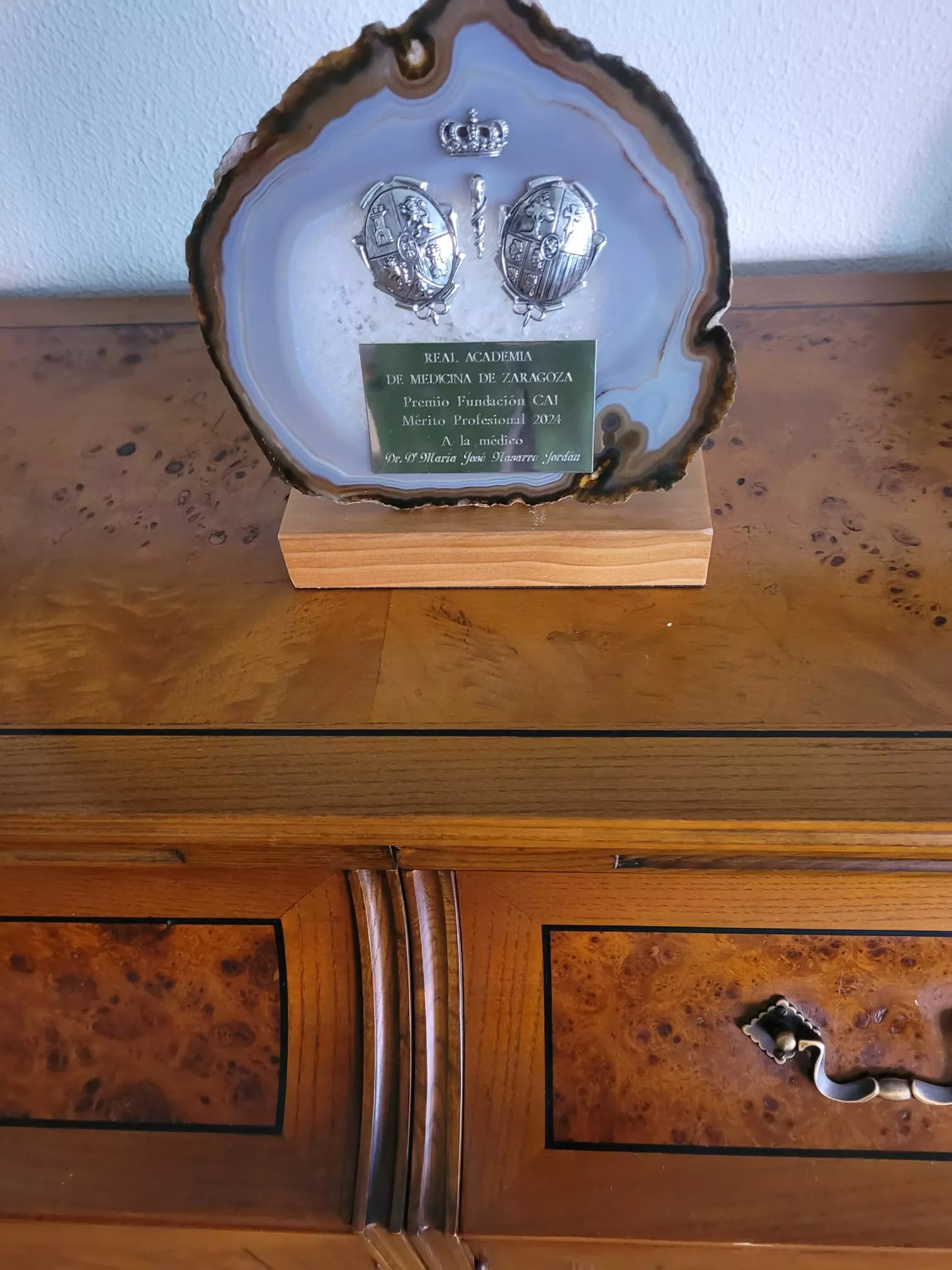 Reconocimientos de la Real Academia de Medicina a los doctores Nasarre y Sanmartín