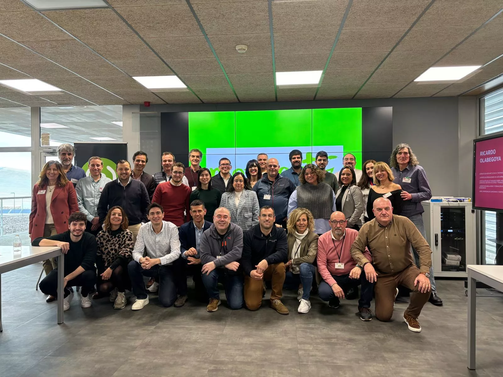 Participantes en el encuentro de BNI de Aragón y Lérida en Walqa