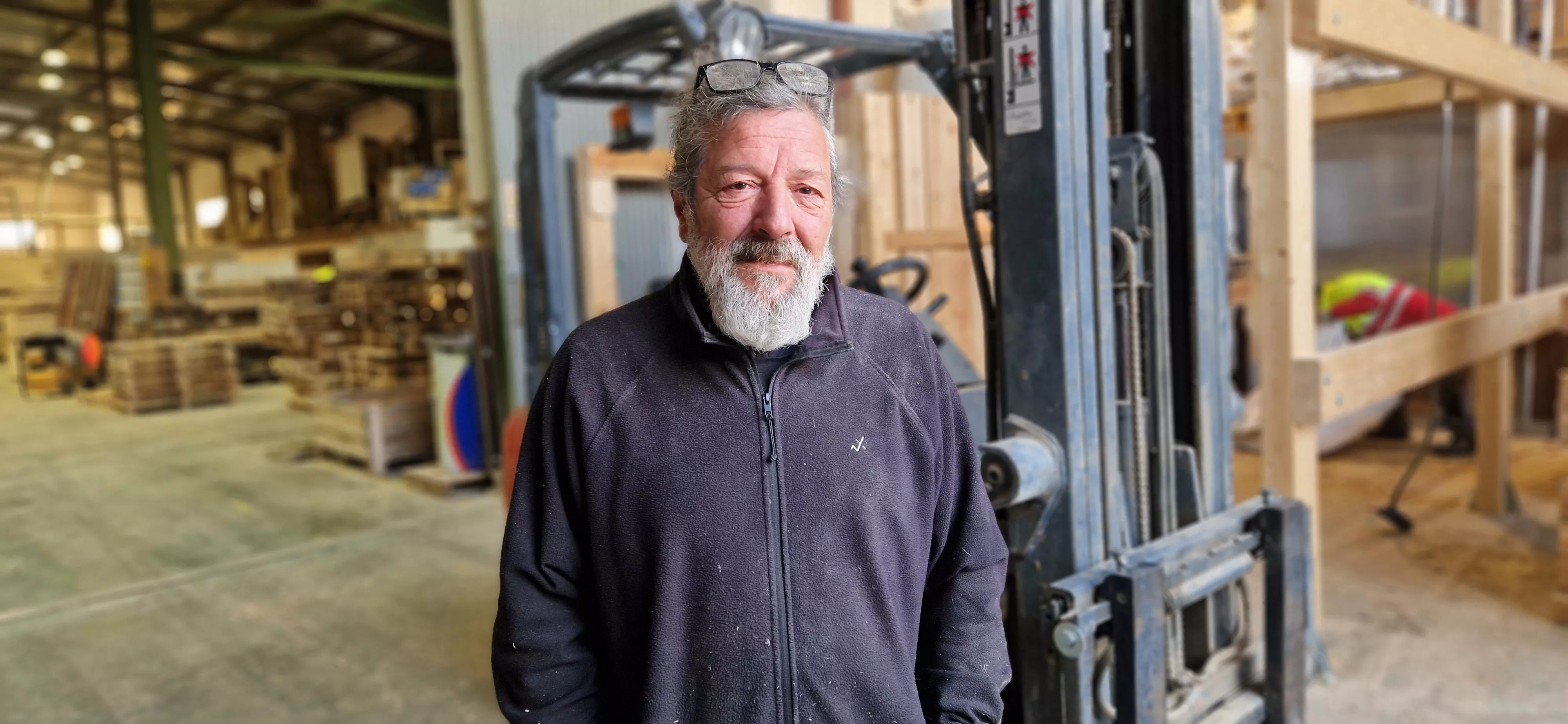 Carlos Santafé, responsable de la Serrería de la Fundación Arcadia-Agustín Serrate. Foto Myriam Martínez