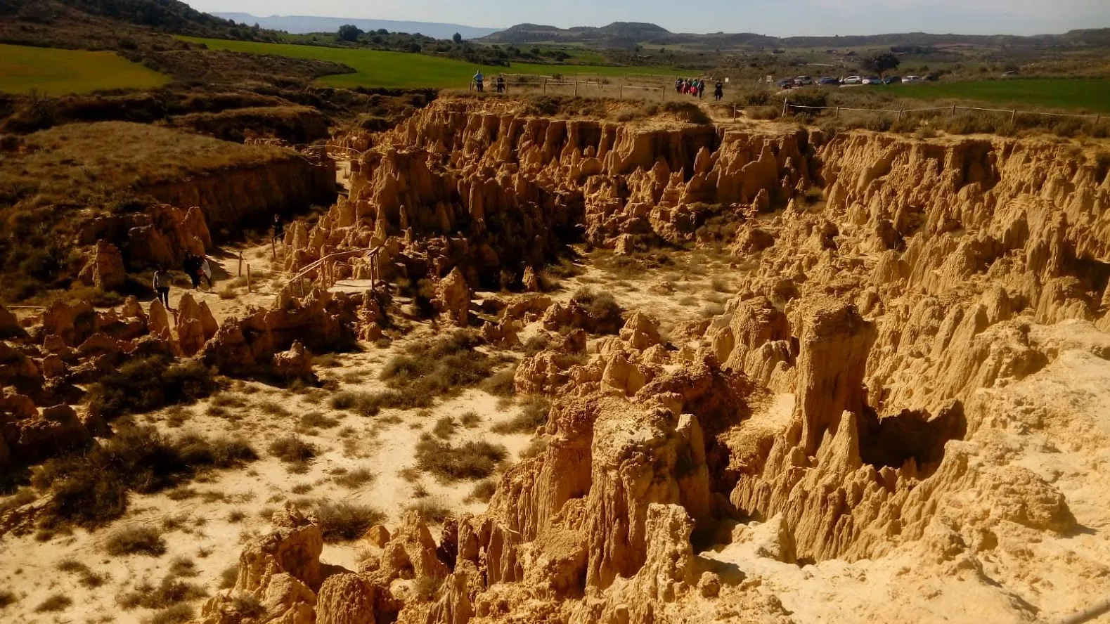 Excursión entre Piedratajada y Valpalmas organizada por la Universidad de Zaragoza. Foto Joaquín Santafé