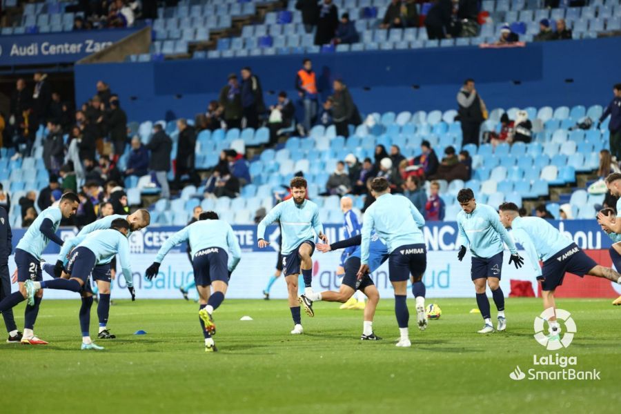 Imágenes previas al partido Zaragoza Huesca. Foto La Liga 