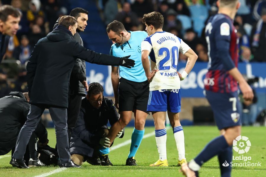 Partido Zaragoza Huesca. Foto La Liga 