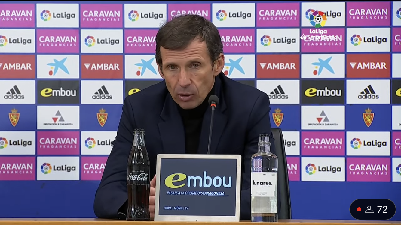 Cuco Ziganda, entrenador de la SD Huesca