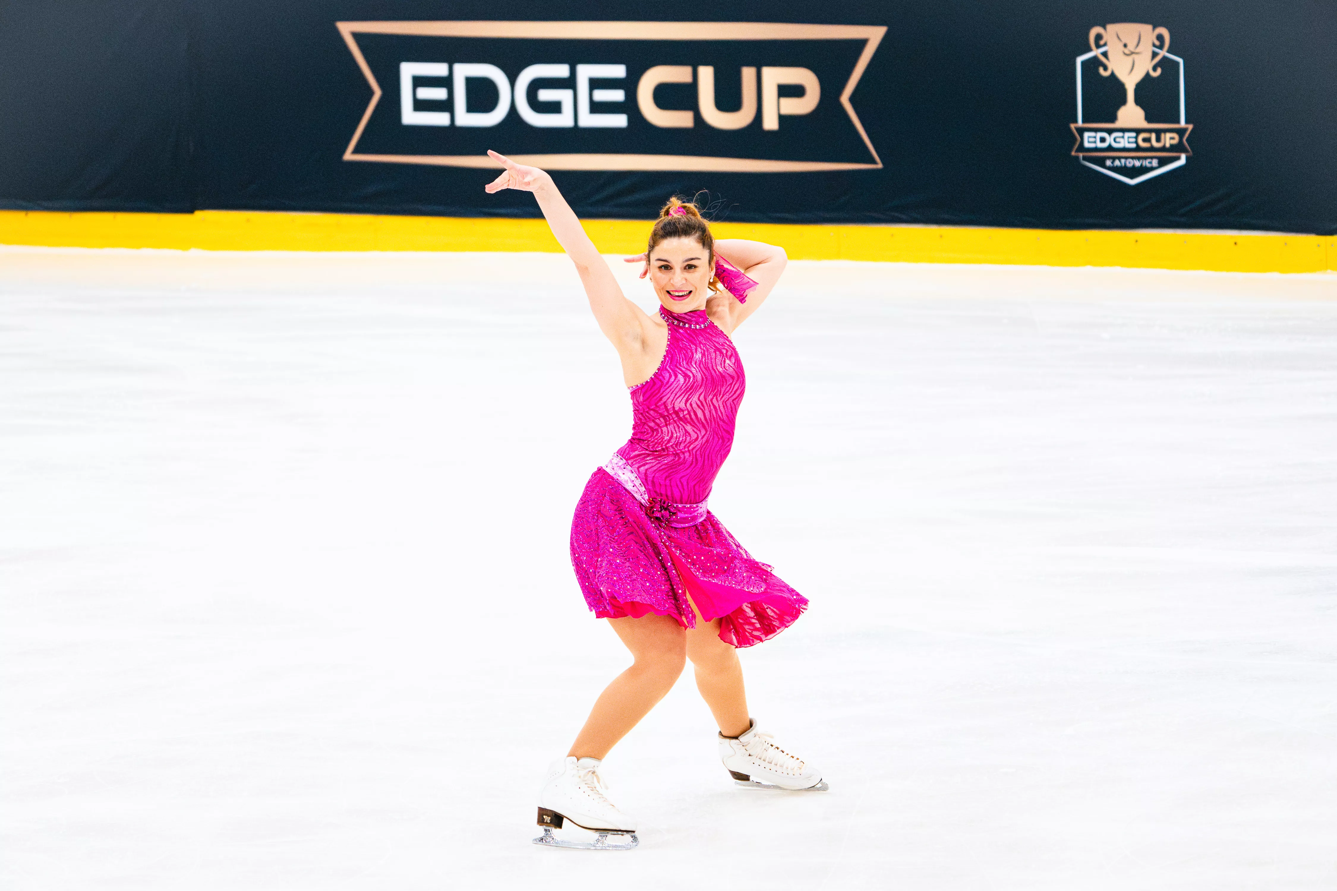 Ángela Martín-Mora durante su actuación en Polonia.