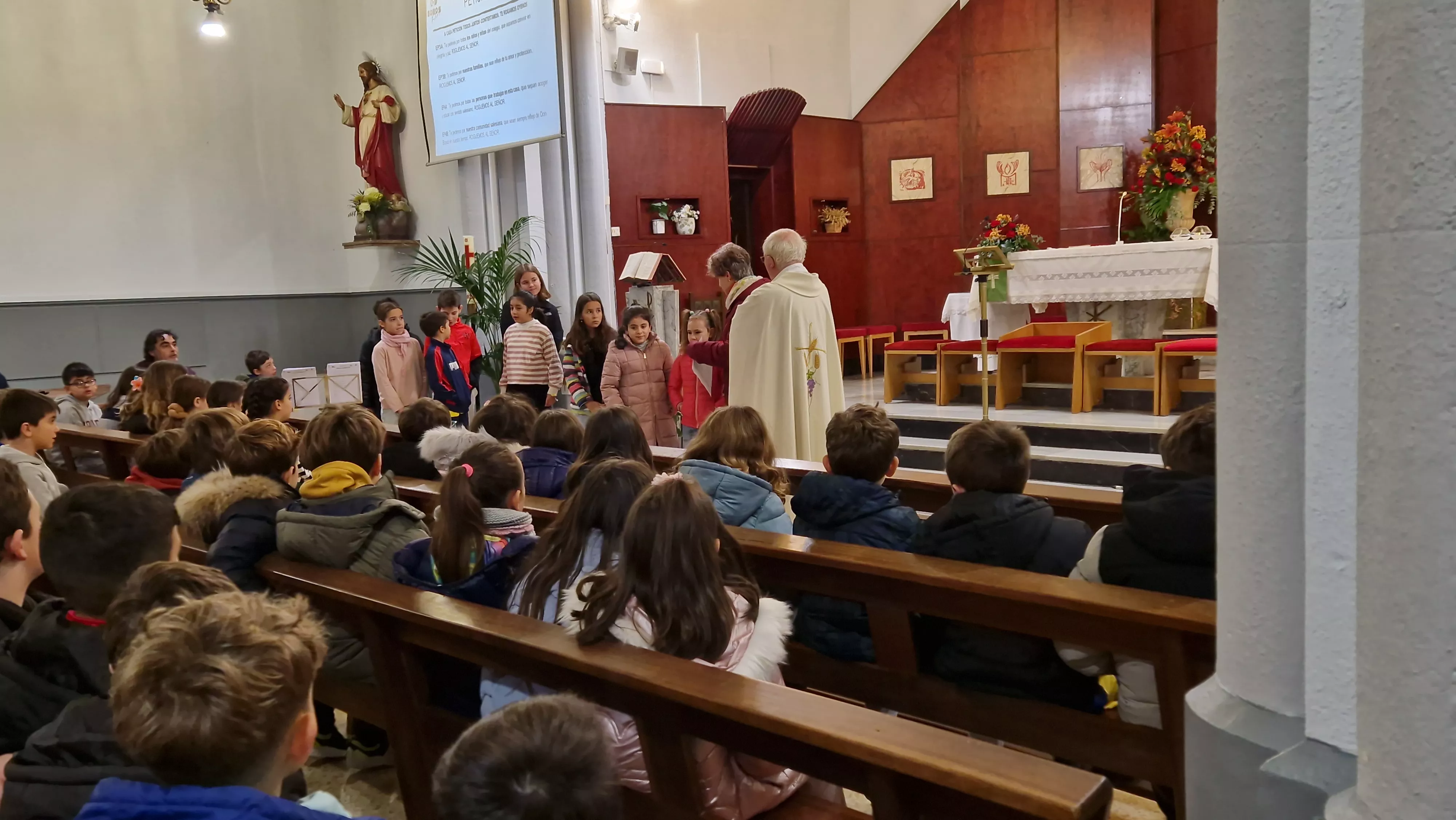 Fiesta de San Juan Bosco en el centro Salesianos de Huesca. Foto Myriam Martínez