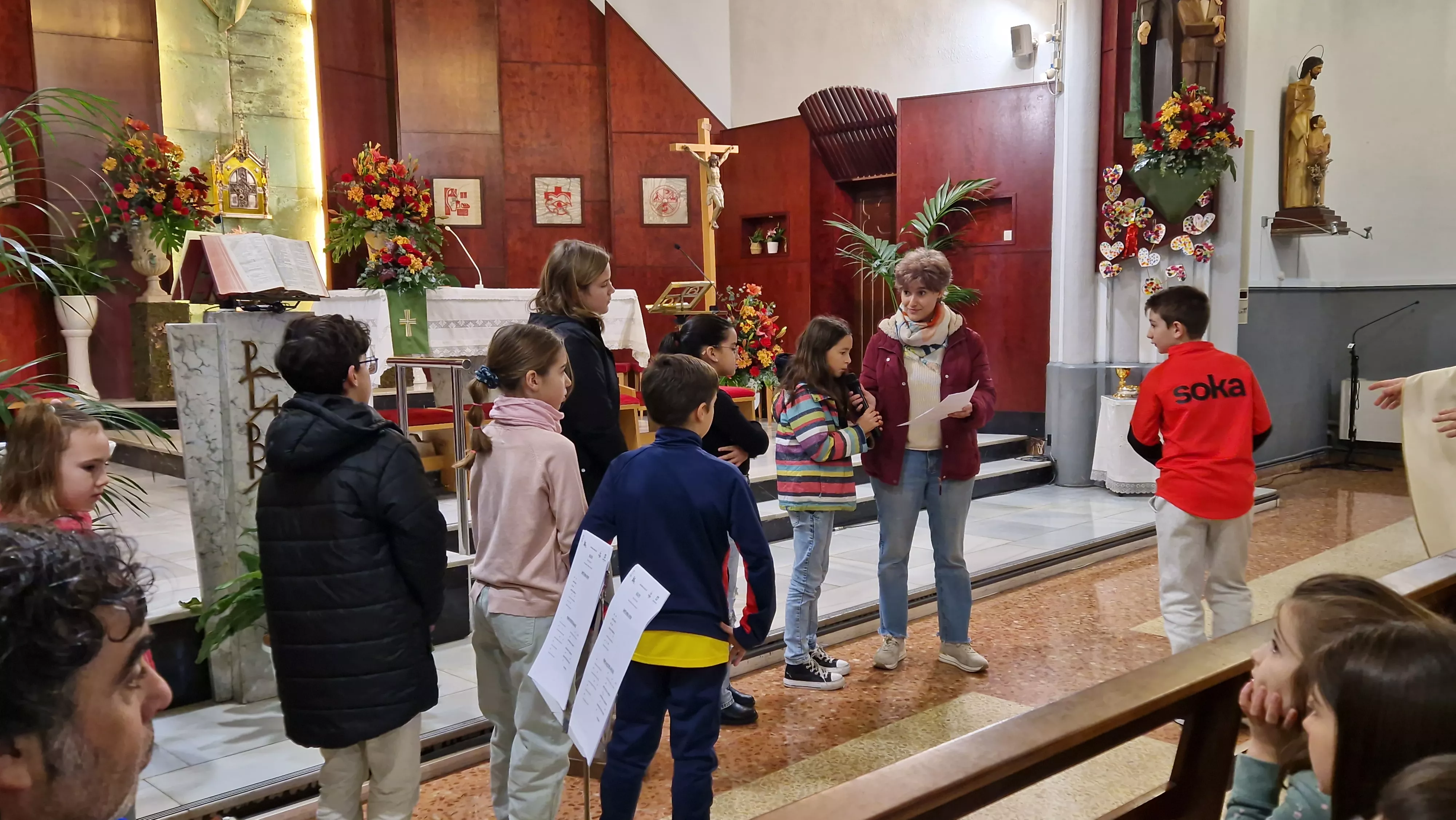 Fiesta de San Juan Bosco en el centro Salesianos de Huesca. Foto Myriam Martínez