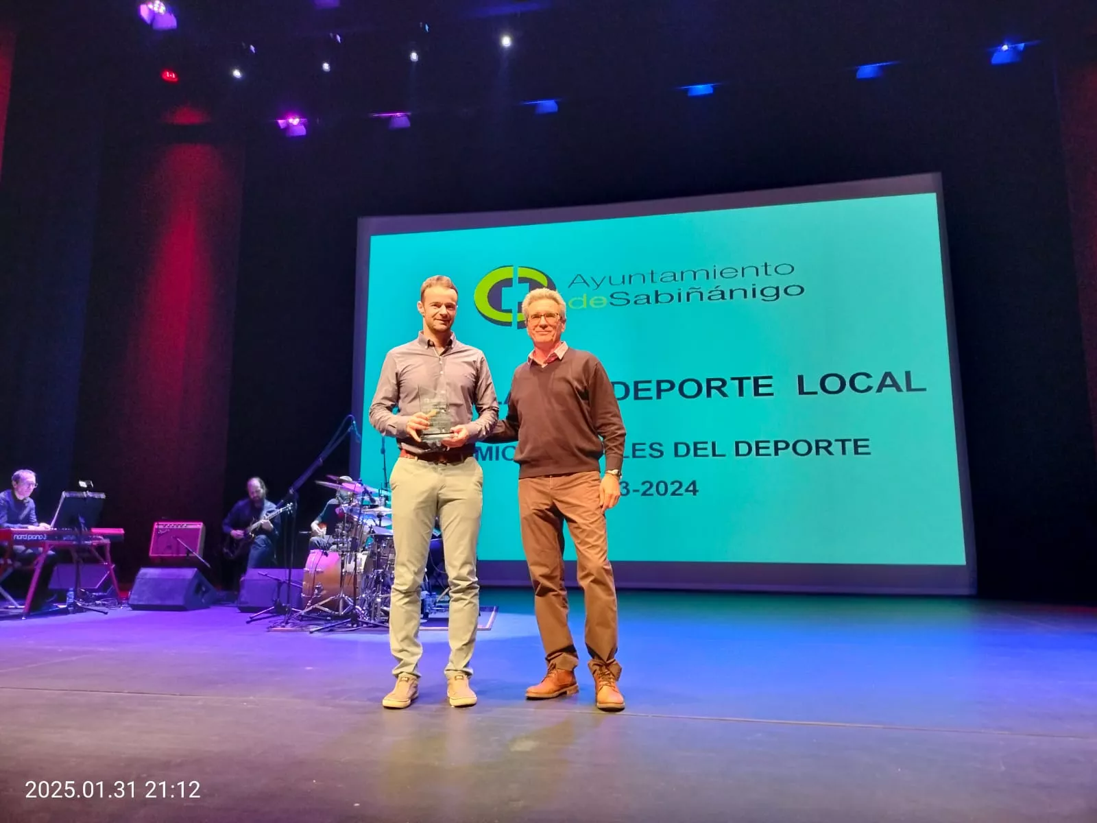 Daniel Ramón, premio a la trayectoria deportiva. Foto: Andrés Alcaraz.