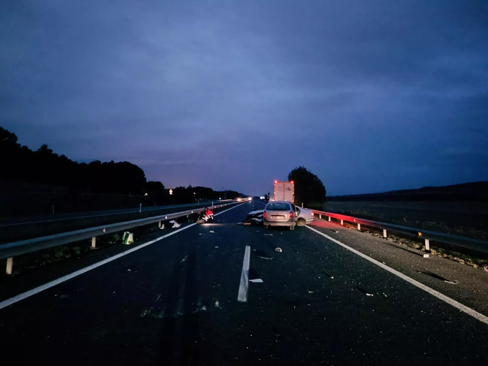 Accidente ocurrido en Gurrea de Gállego con un fallecido.