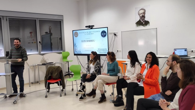 Luis Barreu, durante su intervención Luis Barreu, durante su intervención