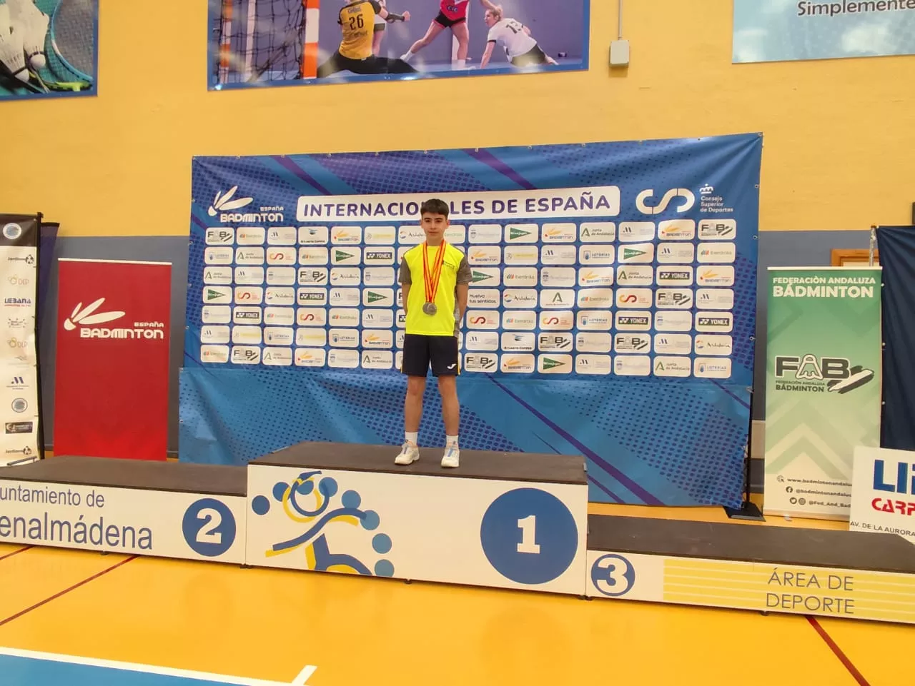 Hugo Gállego, doble medallista de plata en Benalmádena.
