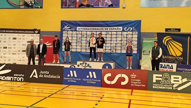 Hugo Gállego-Emma Nieves, plata en dobles mixto Hugo Gállego-Emma Nieves, plata en dobles mixto